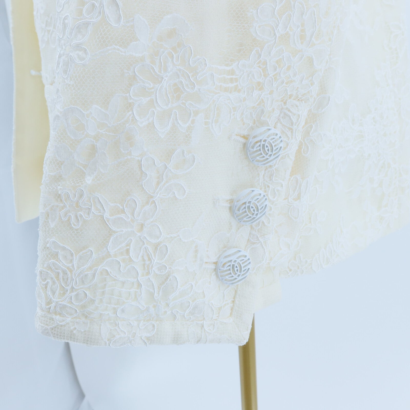 CHANEL Polyester/Cotton Look 61 Collarless Jacket外套