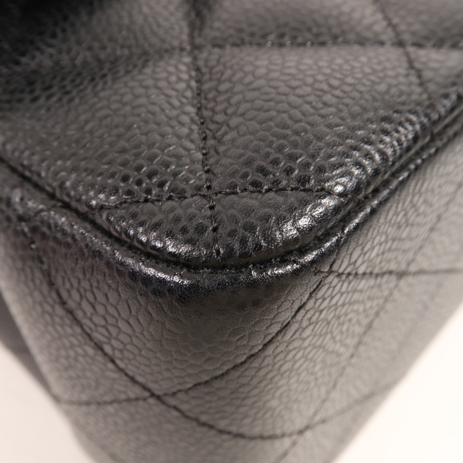 CHANEL 牛皮皮革Large Classic金扣鏈帶肩背袋