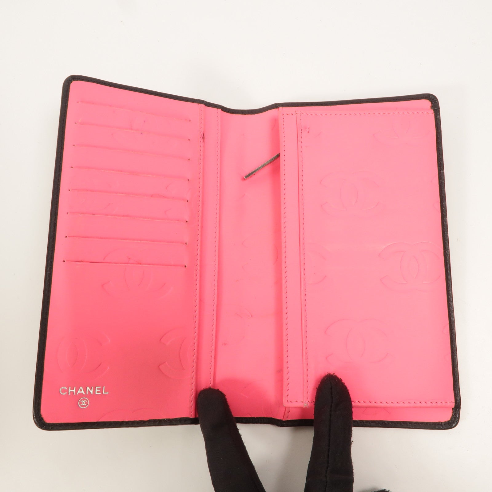 CHANEL 牛皮皮革Cambon Long Wallet長錢包