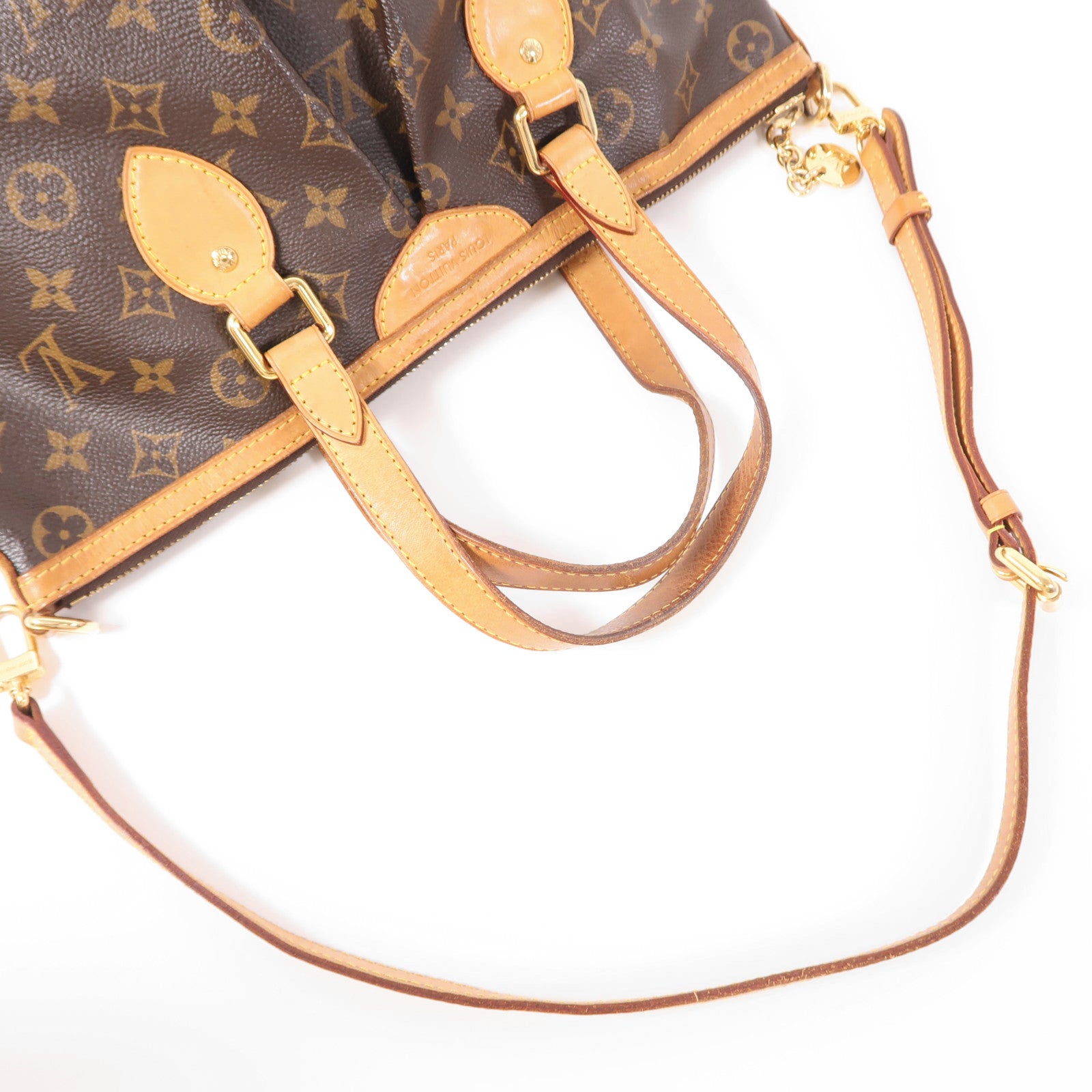 LOUIS VUITTON Monogram Palermo PM金扣手挽肩背兩用袋