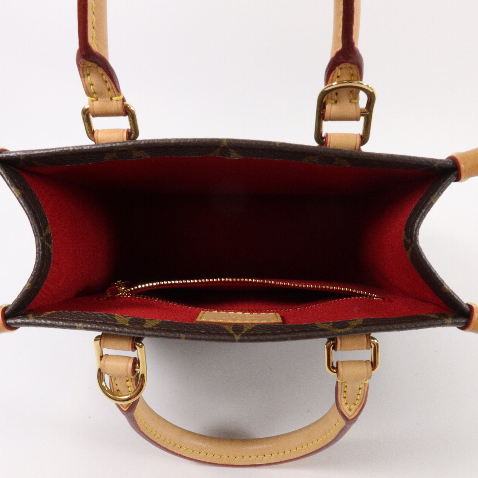 LOUIS VUITTON Monogram Sac Plat BB手挽肩背兩用袋