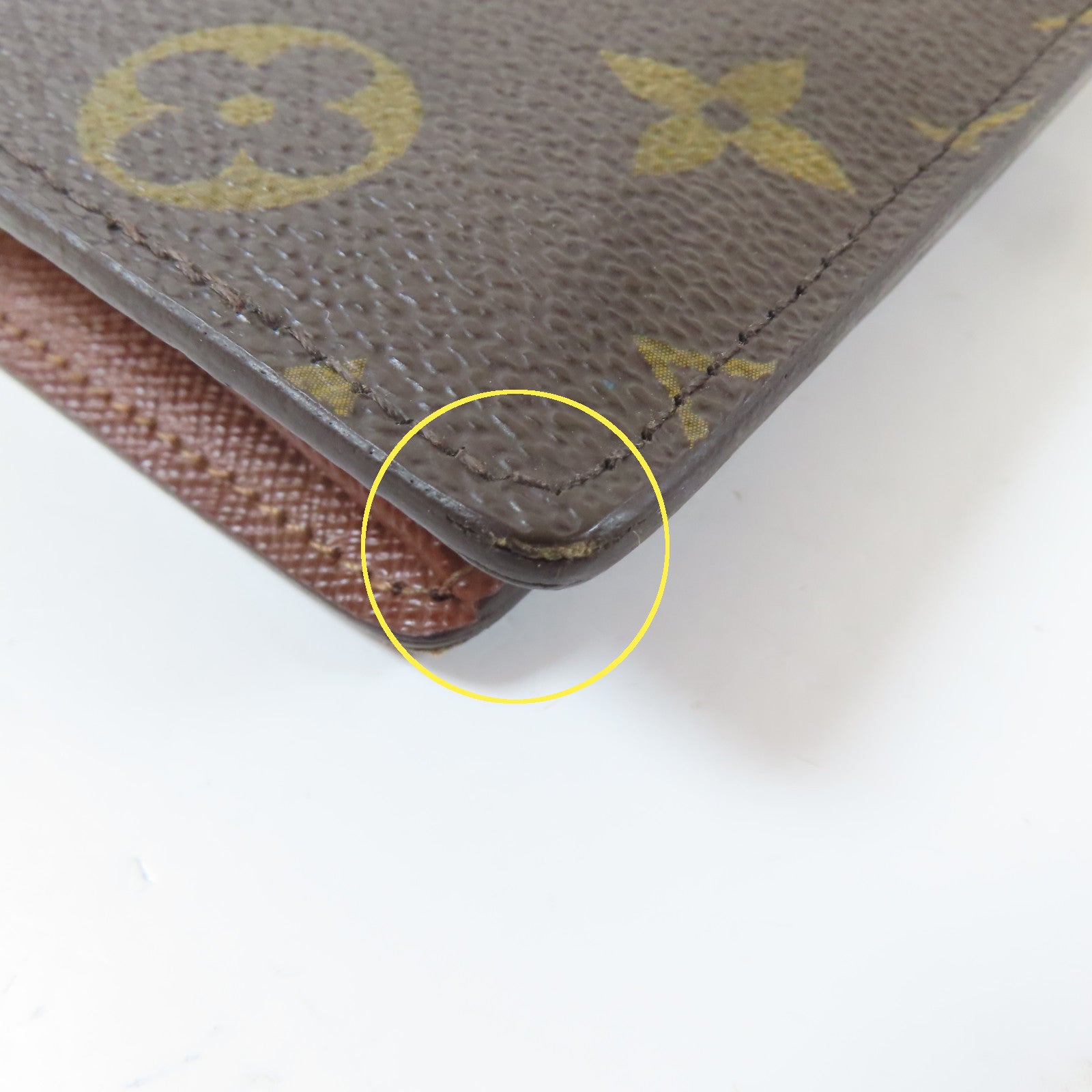 LOUIS VUITTON Monogram Brazza Long Wallet金扣長錢包啡色
