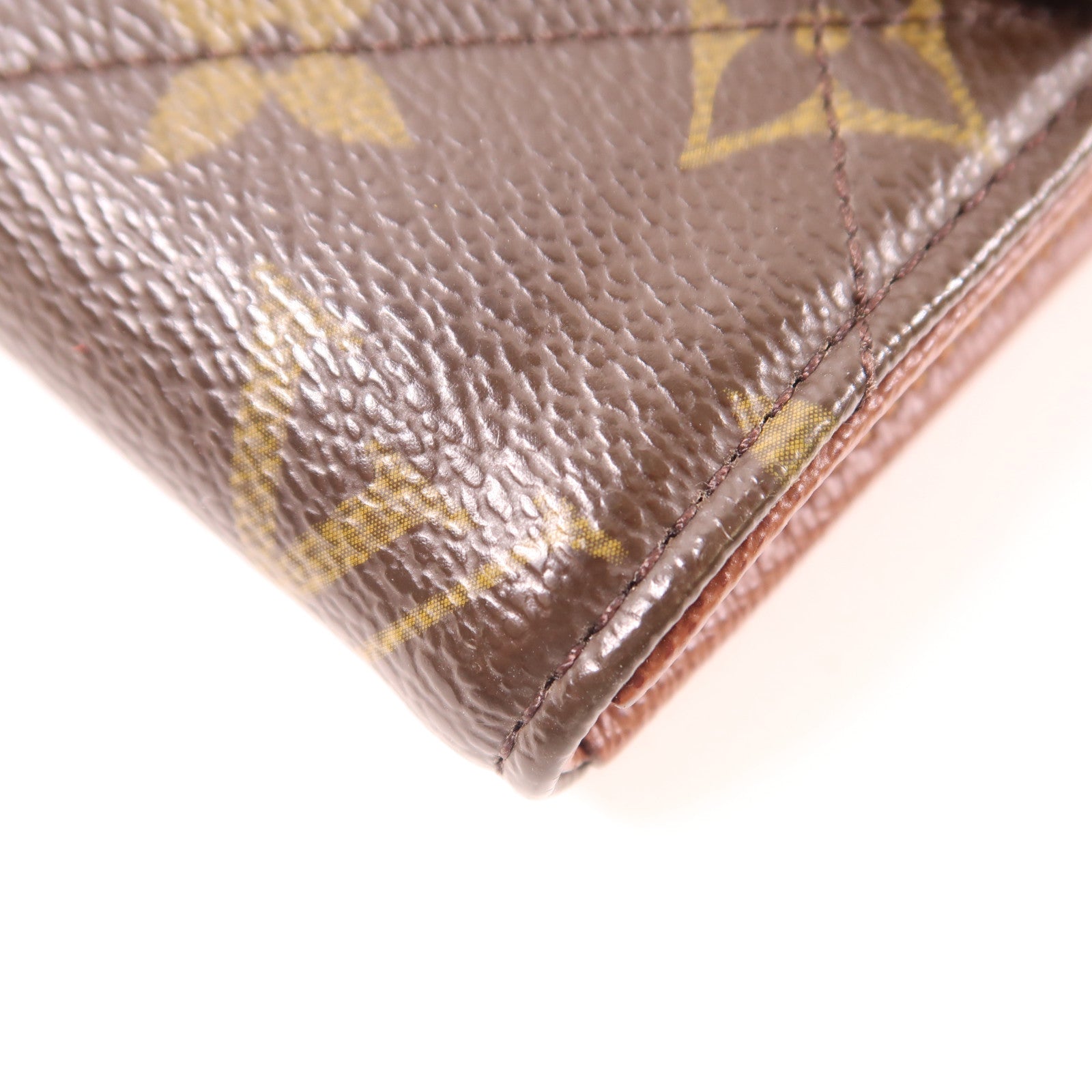 LOUIS VUITTON Monogram Etoile Portefeuille Sarah金扣長錢包棕色