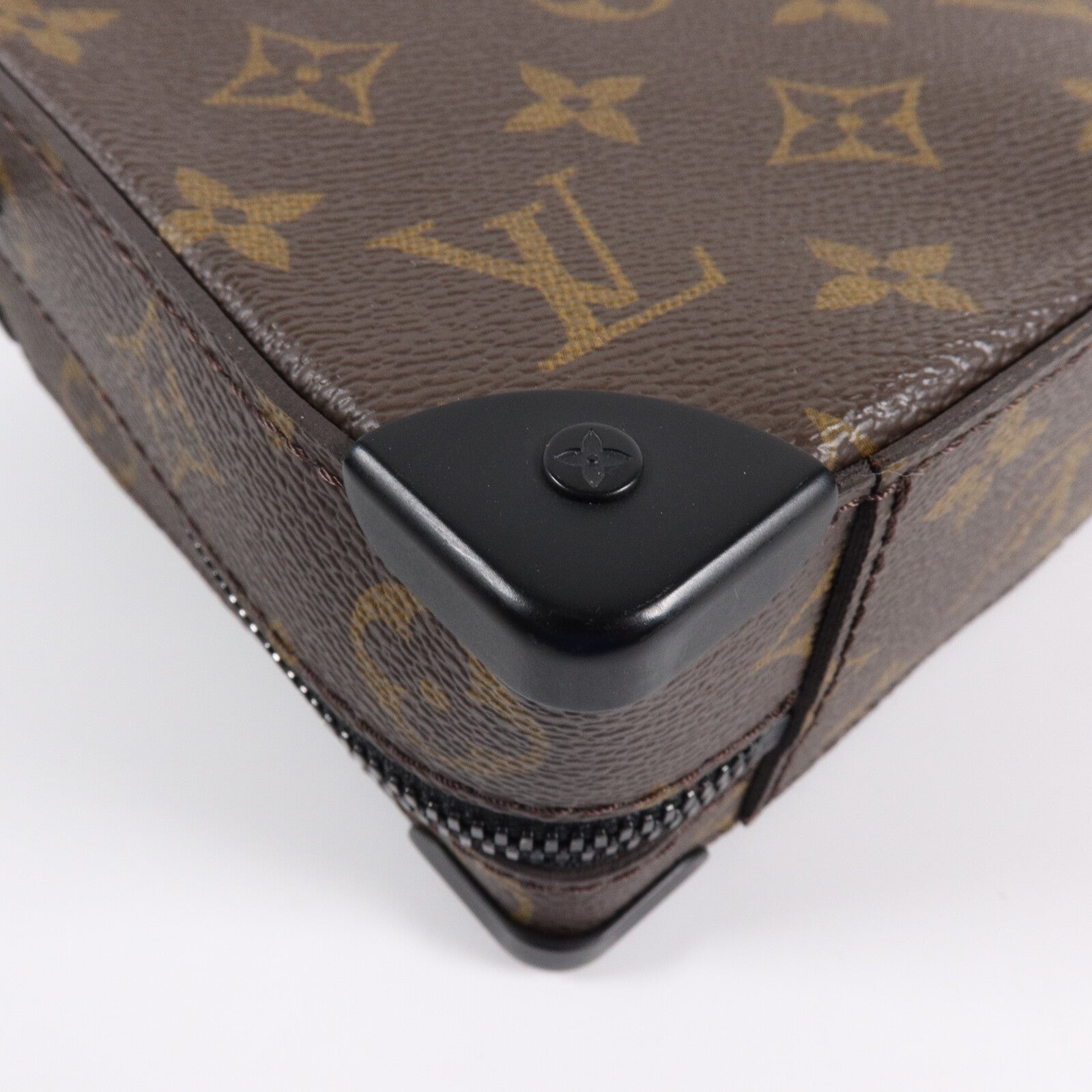 LOUIS VUITTON Monogram Macassar Handle Soft Truck手挽肩背兩用袋