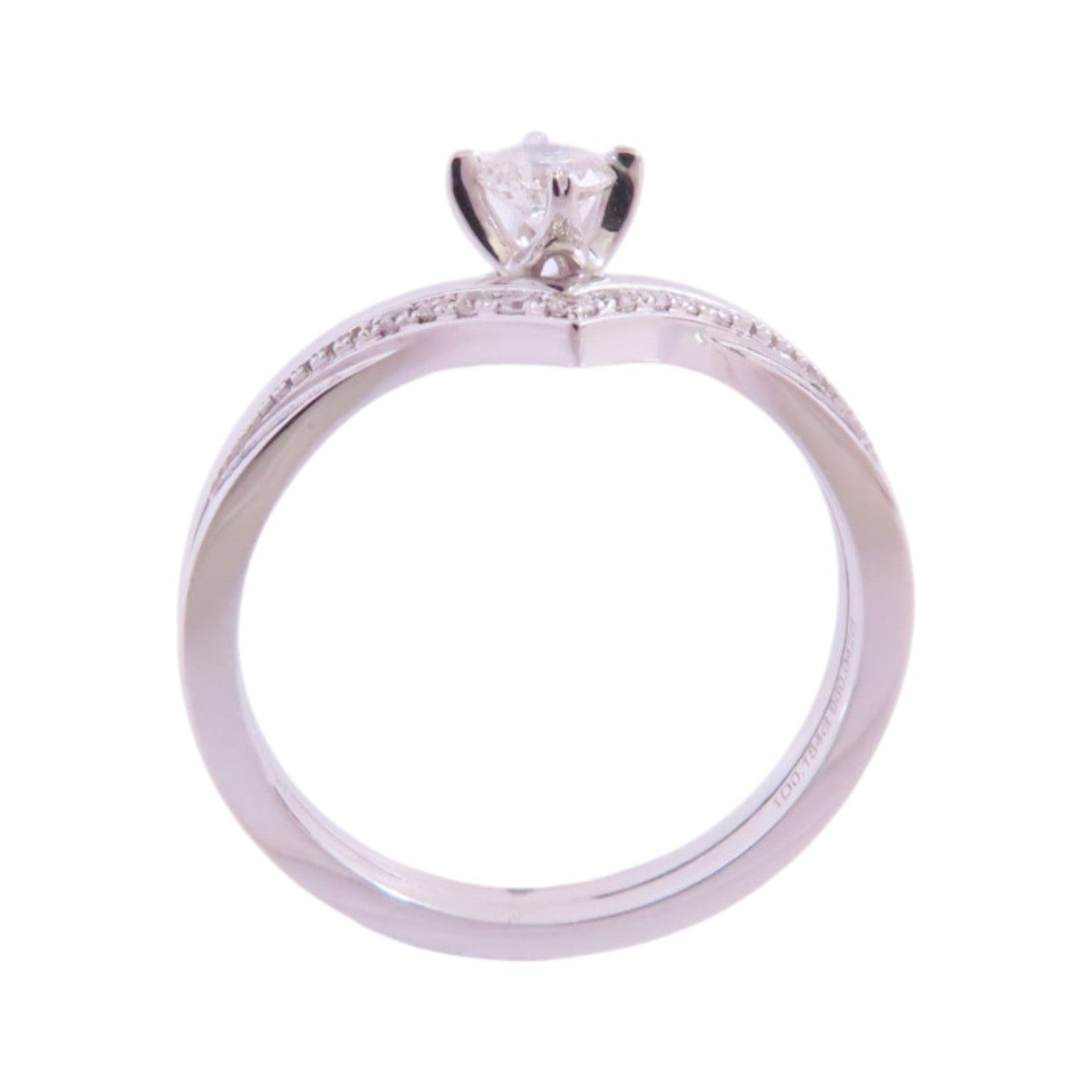 JEWELRY 18K白金/鑽石Diamond Ring戒指US#5.75