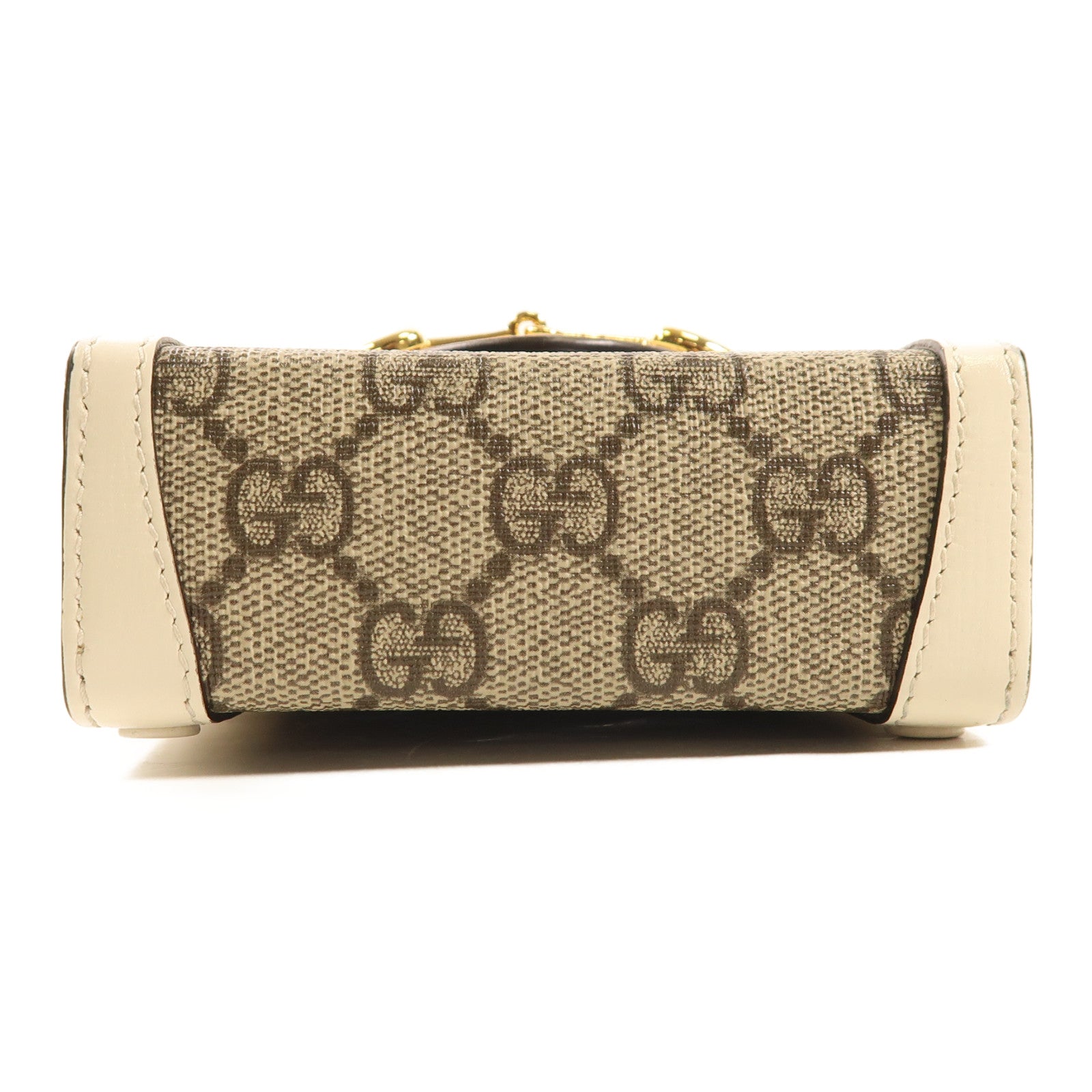 GUCCI 塗層帆布Horsebit 1955 Mini金扣肩背袋