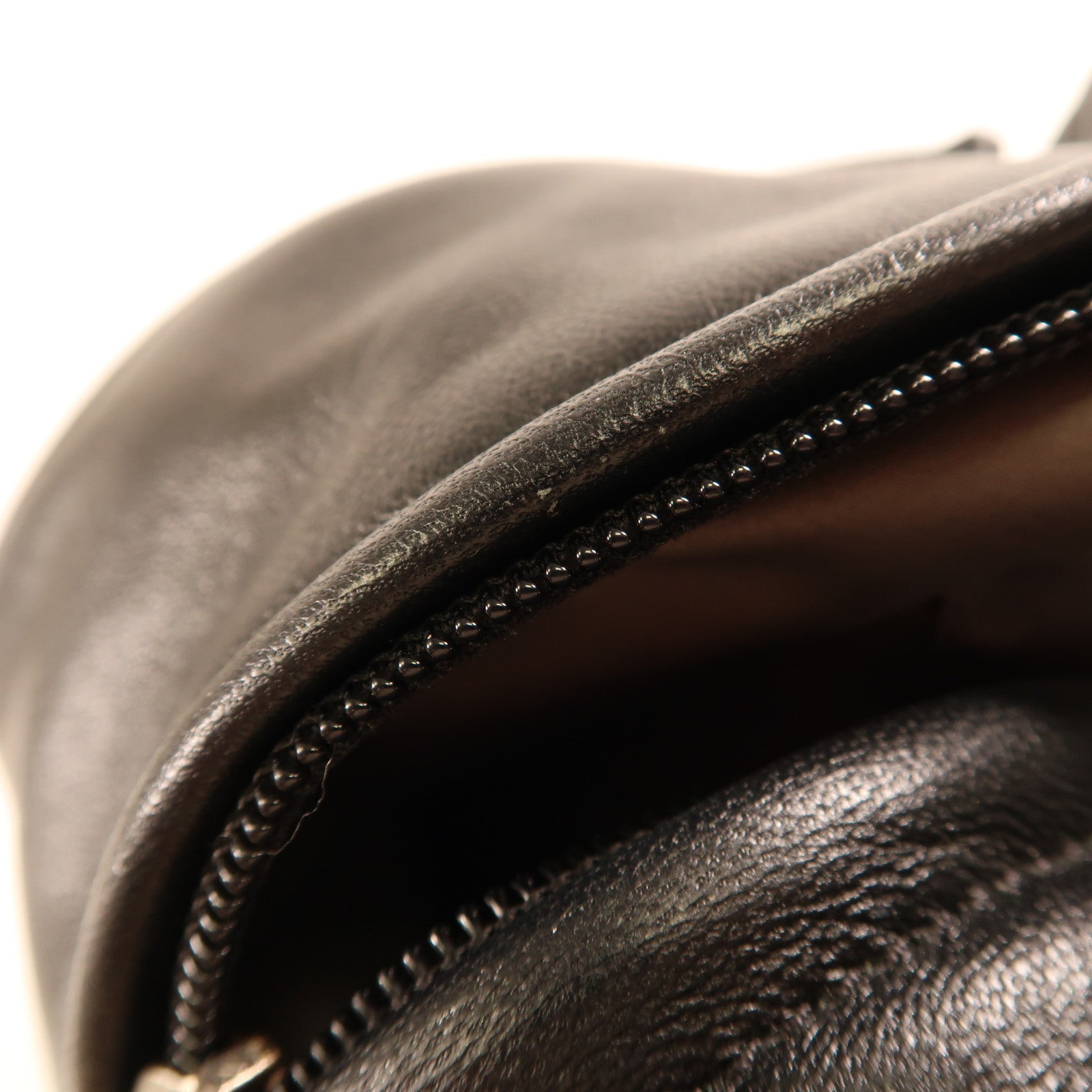 CHANEL 羊皮皮革Shoulder Bag銀扣肩背袋