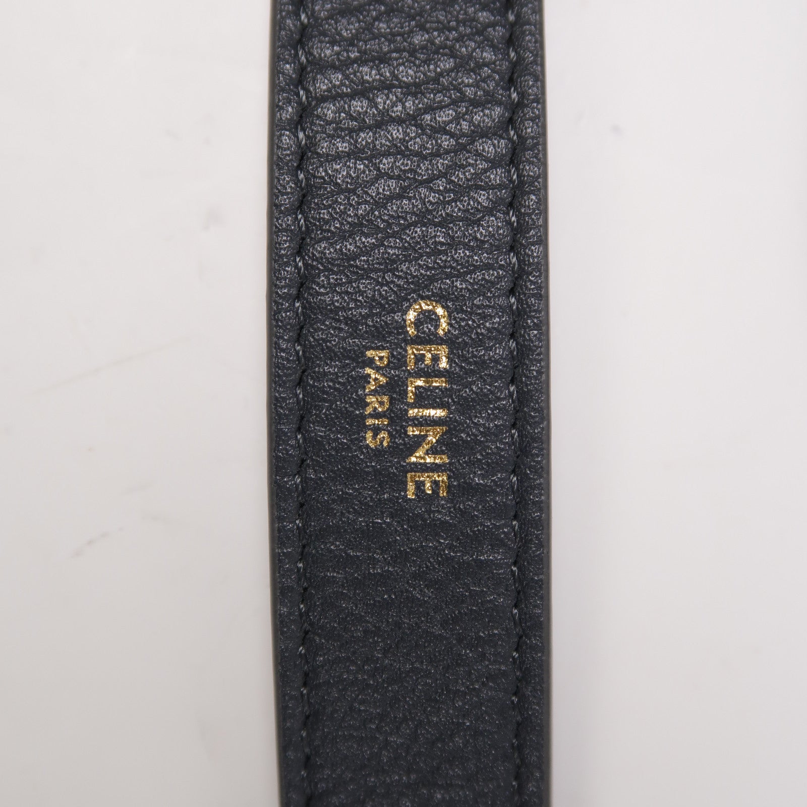 CELINE 牛皮皮革Heloise Bag金扣手挽袋灰色
