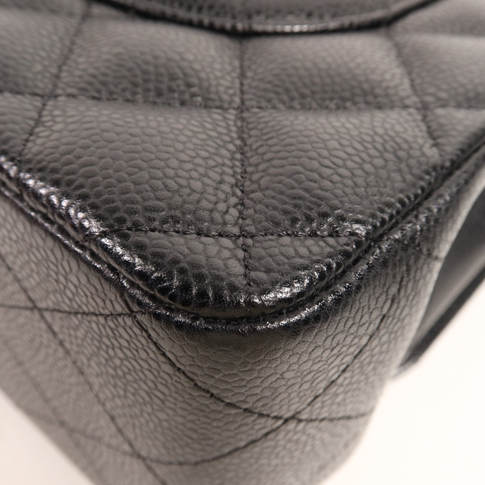 CHANEL 牛皮皮革Large Classic金扣鏈帶肩背袋