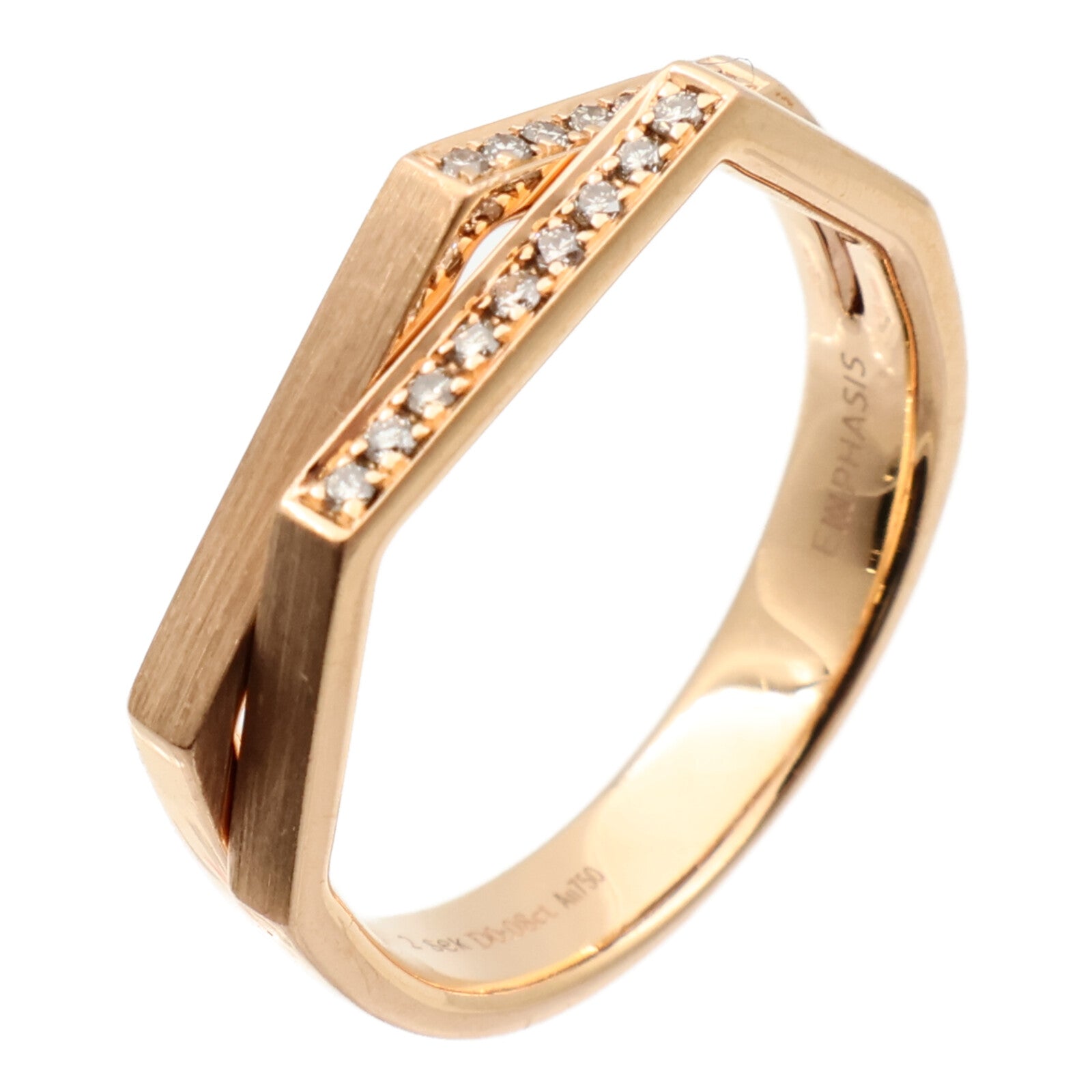 JEWELRY 18K玫瑰金Diamond Ring鑽石戒指US#6.75