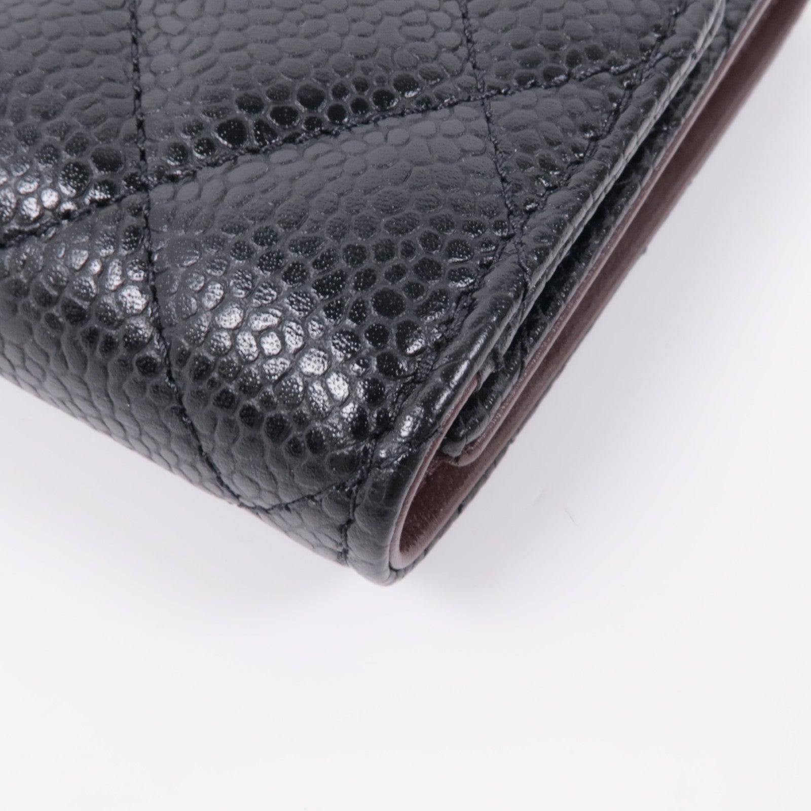 CHANEL 牛皮皮革Classic Small Flap Wallet金扣錢包