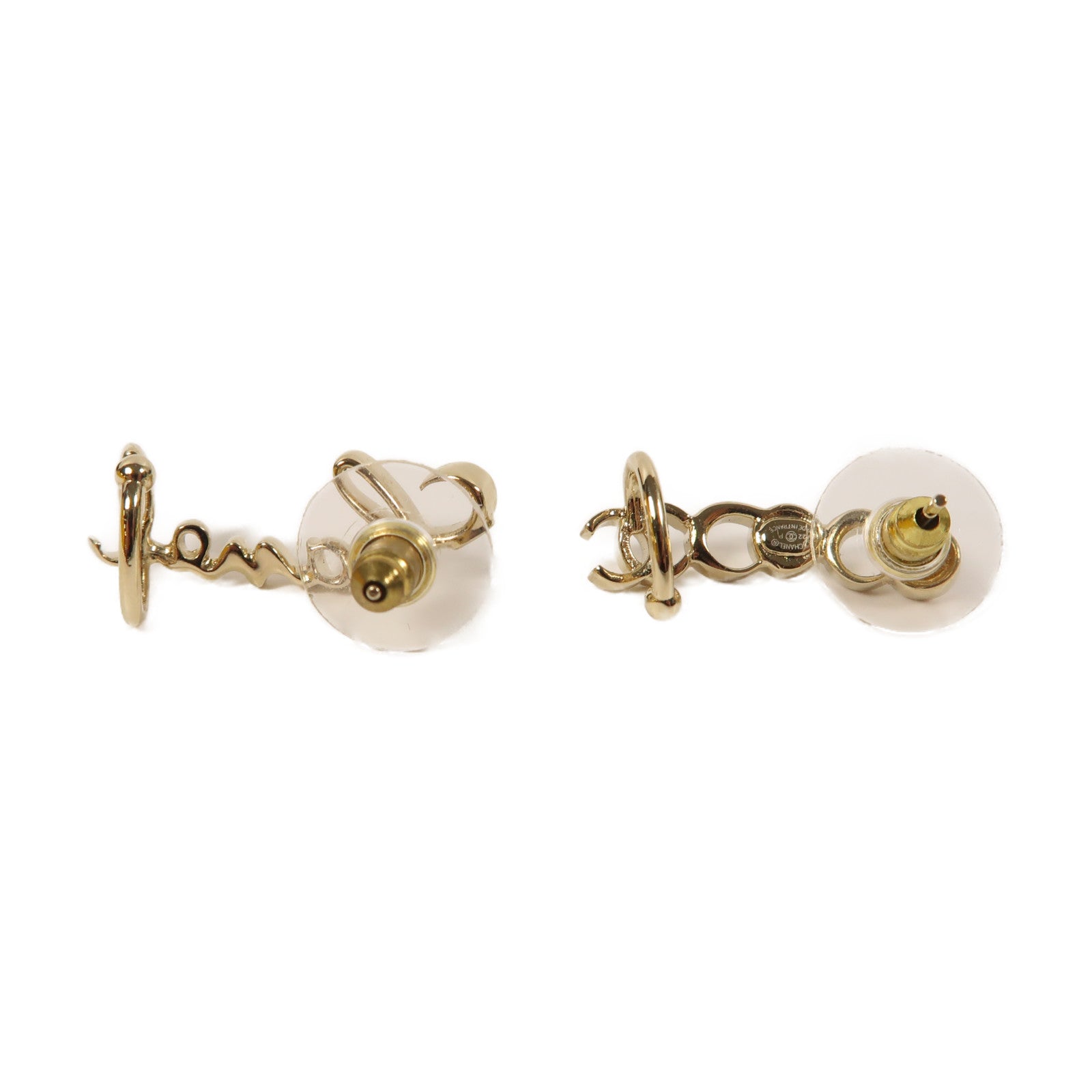 CHANEL 金屬Earrings耳環金色