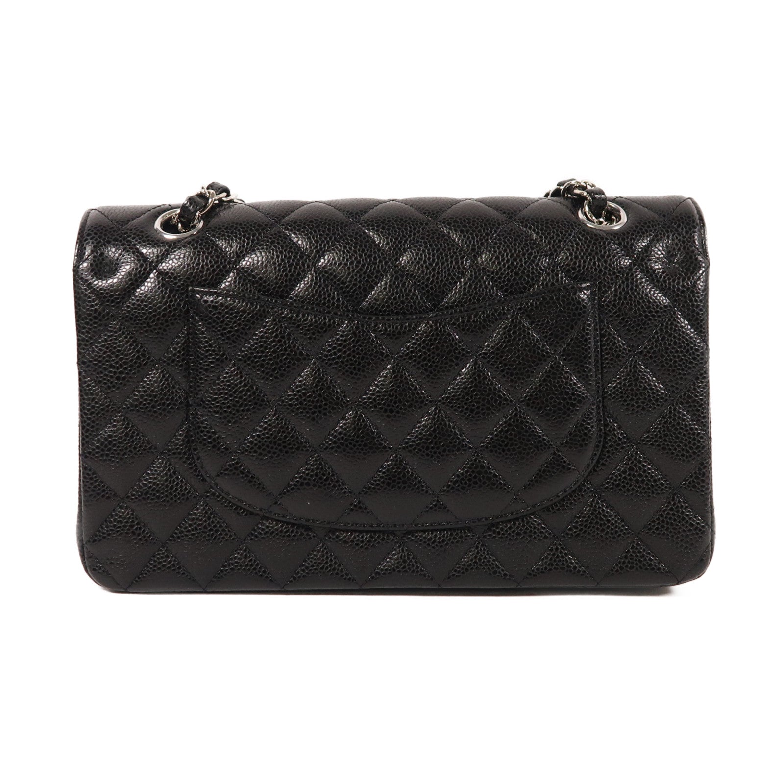 CHANEL 牛皮皮革Classic 25銀扣鏈帶肩背袋