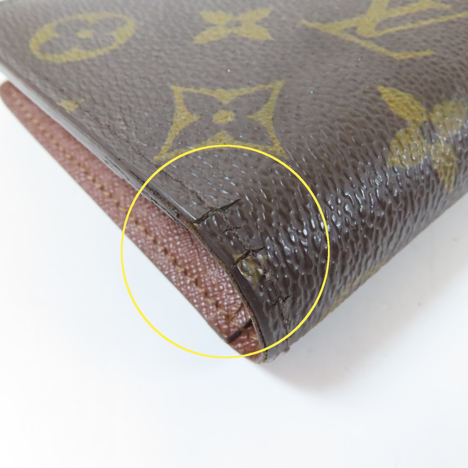 LOUIS VUITTON Monogram Brazza Long Wallet金扣長錢包啡色