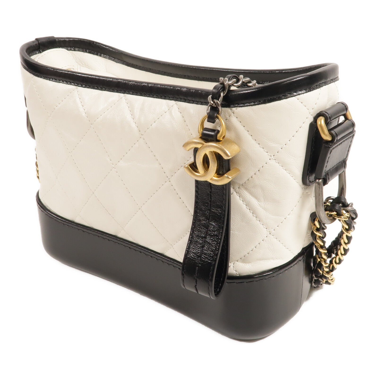 CHANEL 牛皮皮革Gabrielle Small鏈帶肩背袋