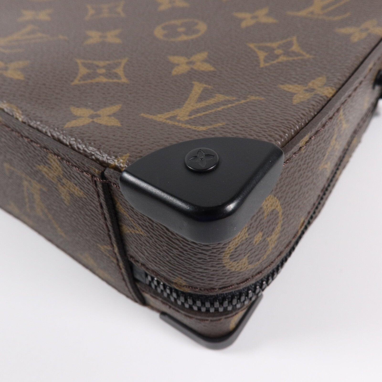 LOUIS VUITTON Monogram Macassar Handle Soft Truck手挽肩背兩用袋