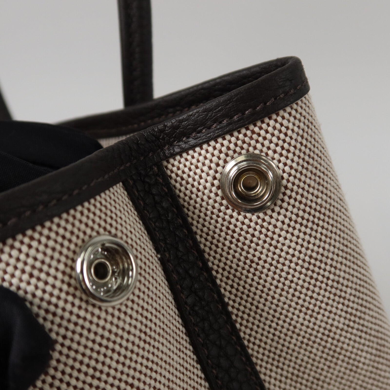 HERMES Toile H Mini Garden Party手挽袋