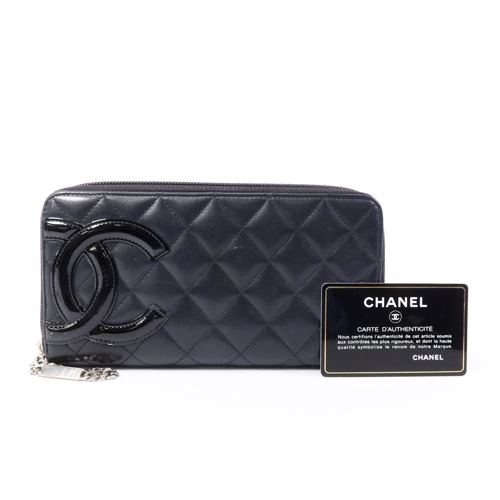 CHANEL 【激減優惠】牛皮皮革Cambon Zipper Long Wallet長錢包