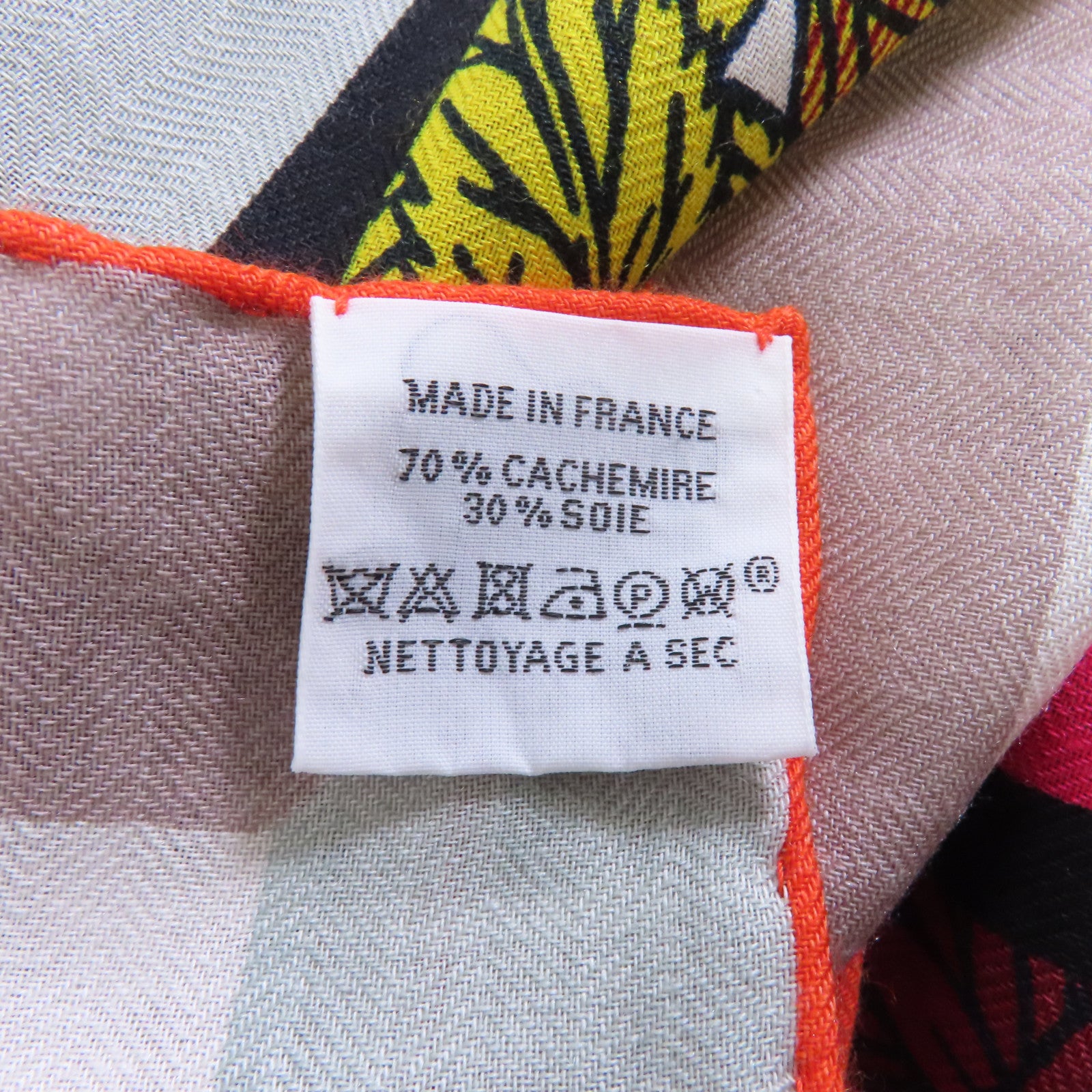 HERMES 羊絨/絲質Scarf圍巾白色/多色