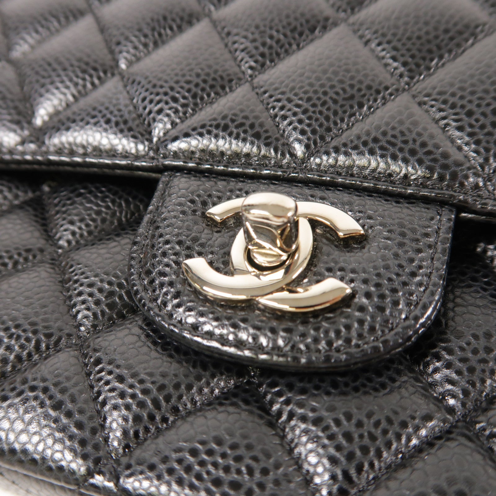CHANEL 牛皮皮革Classic 25銀扣鏈帶肩背袋