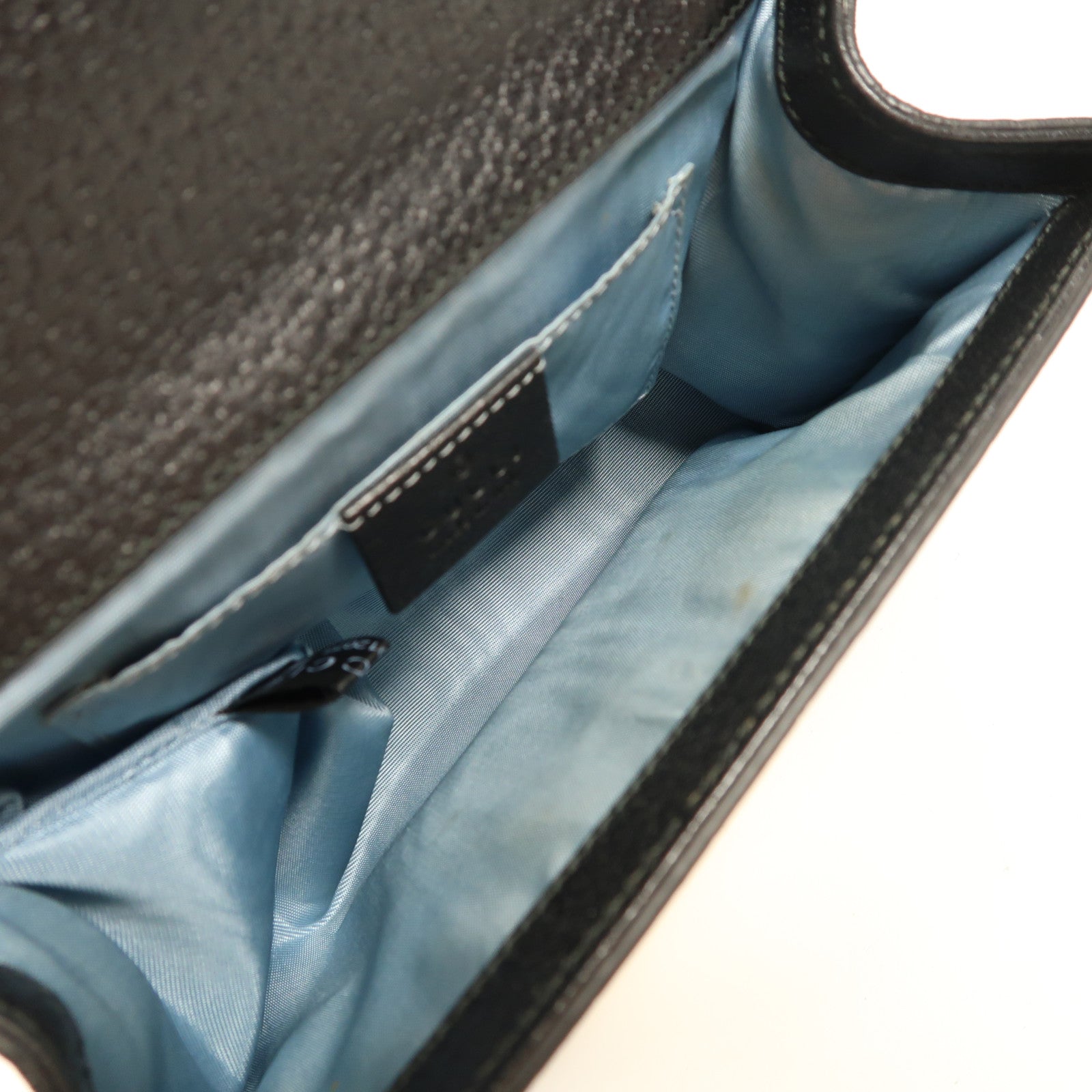 GUCCI 皮革Shoulder Bag金扣鏈帶肩背袋