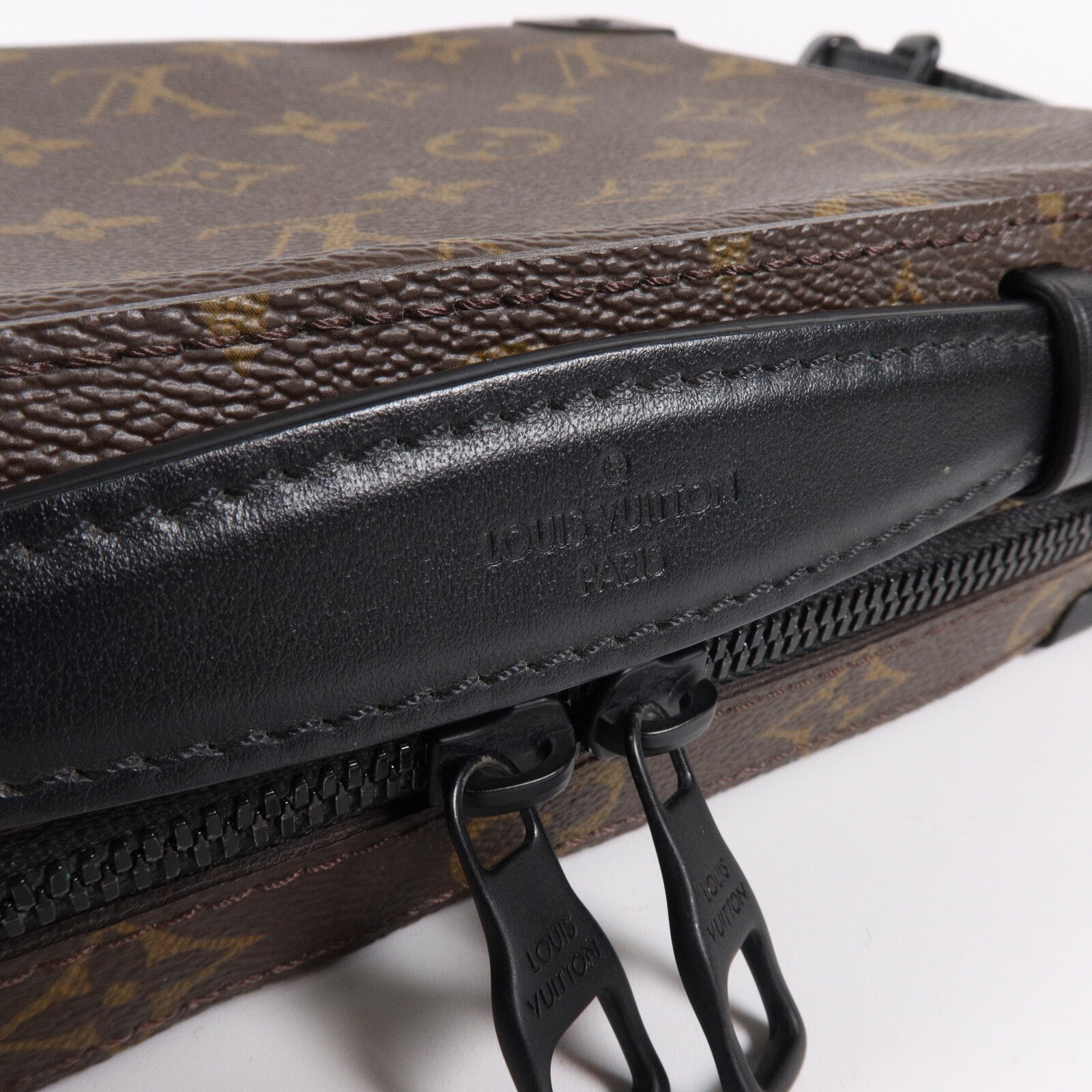 LOUIS VUITTON Monogram Macassar Handle Soft Truck手挽肩背兩用袋
