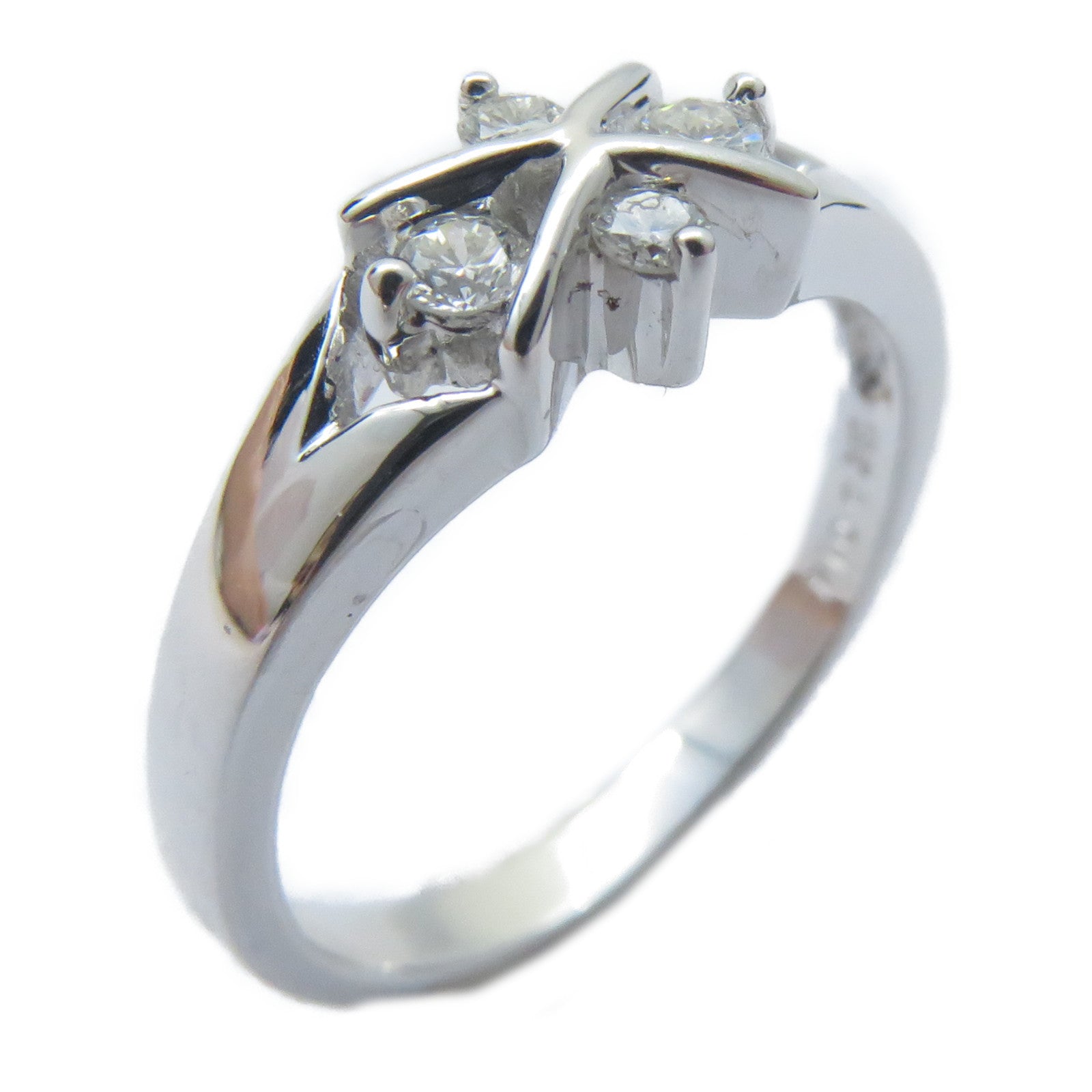 JEWELRY 【激減優惠】18K白金Diamond Ring 0.14ct鑽石戒指US#5.25