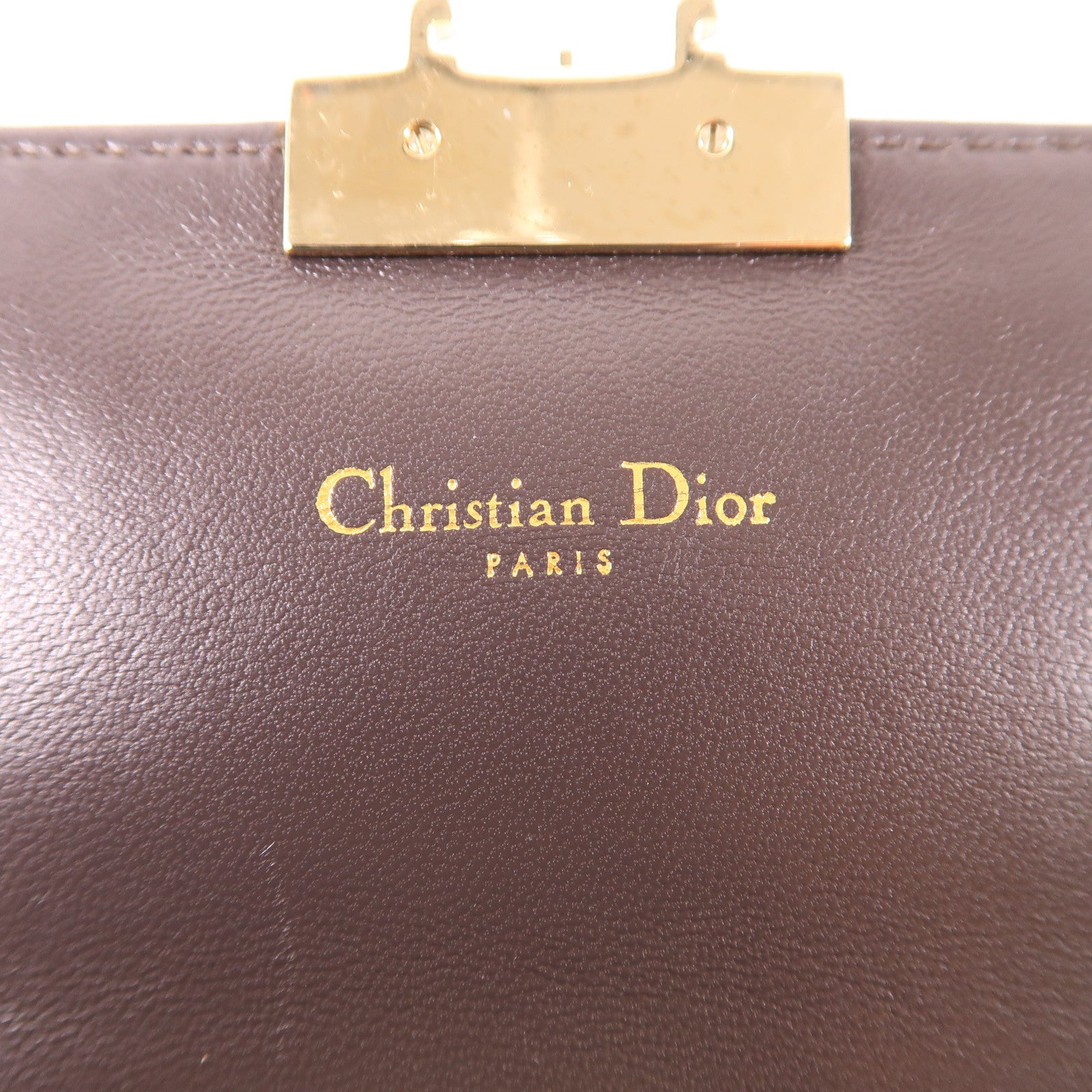 Dior 皮革Chain Shoulder金扣鏈帶肩背袋