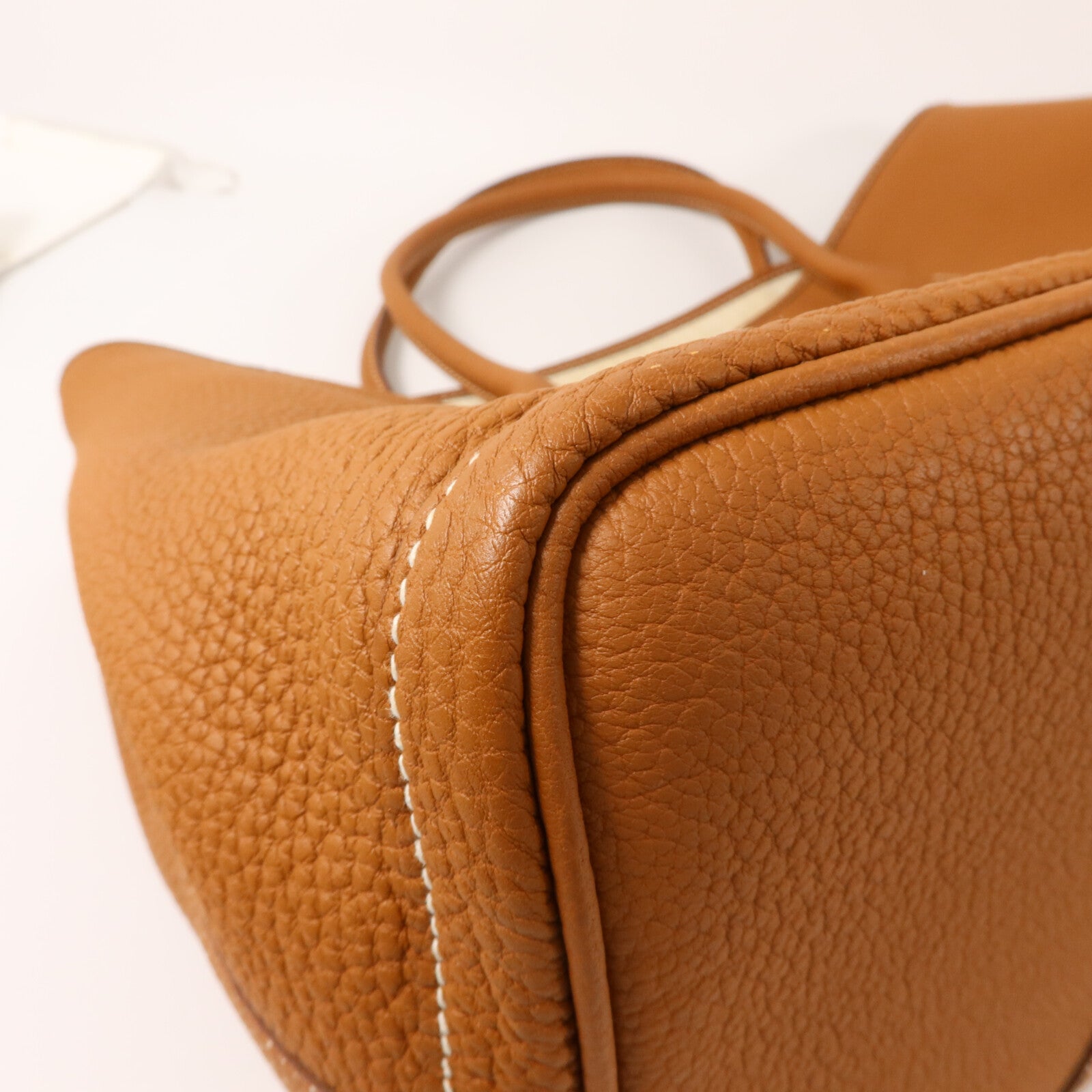 HERMES Negonda皮革Garden Party PM手挽袋Gold