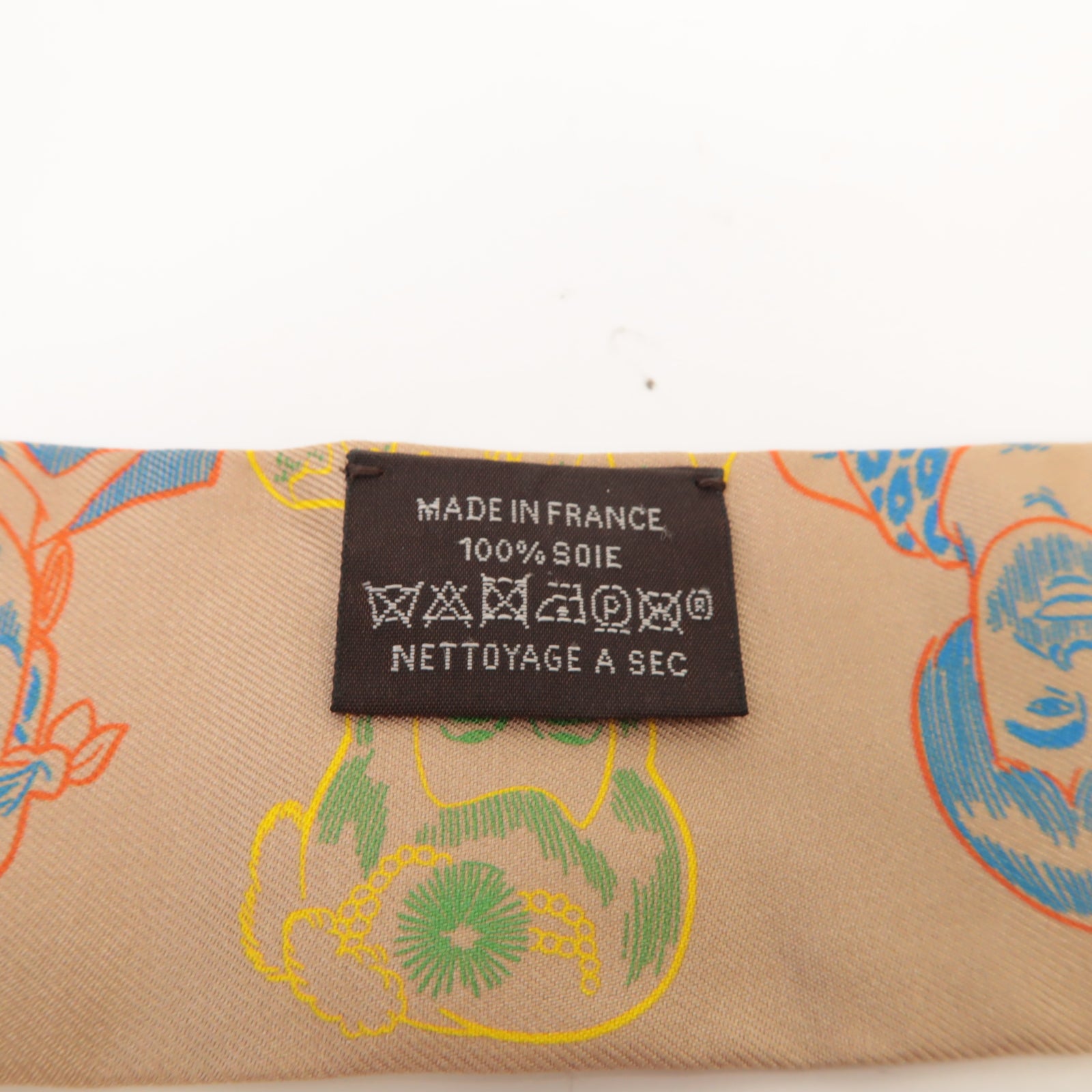 HERMES 【激減優惠】絲質Twilly絲巾金色/彩色