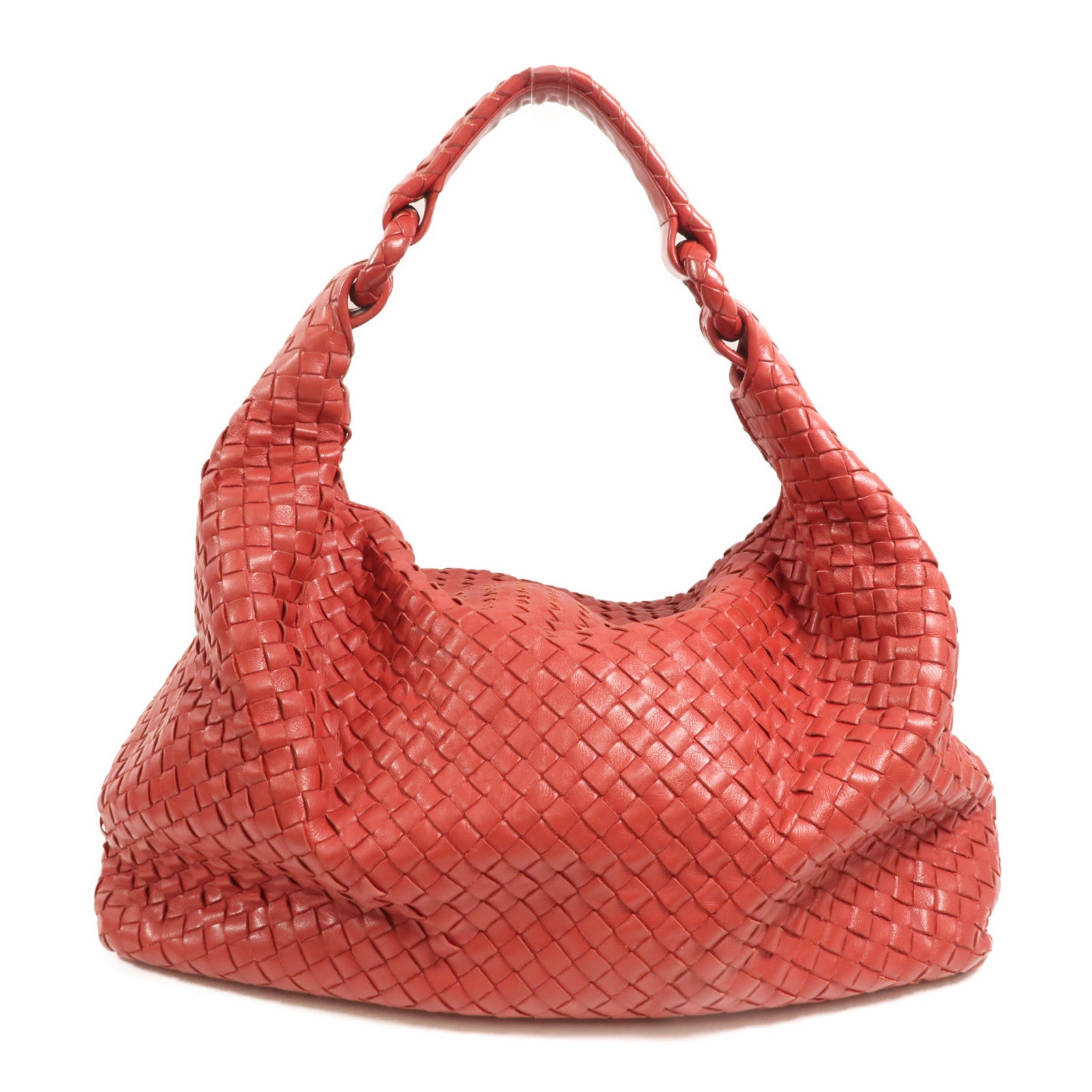 BOTTEGA VENETA 羊皮皮革Shoulder Bag銀扣肩背袋