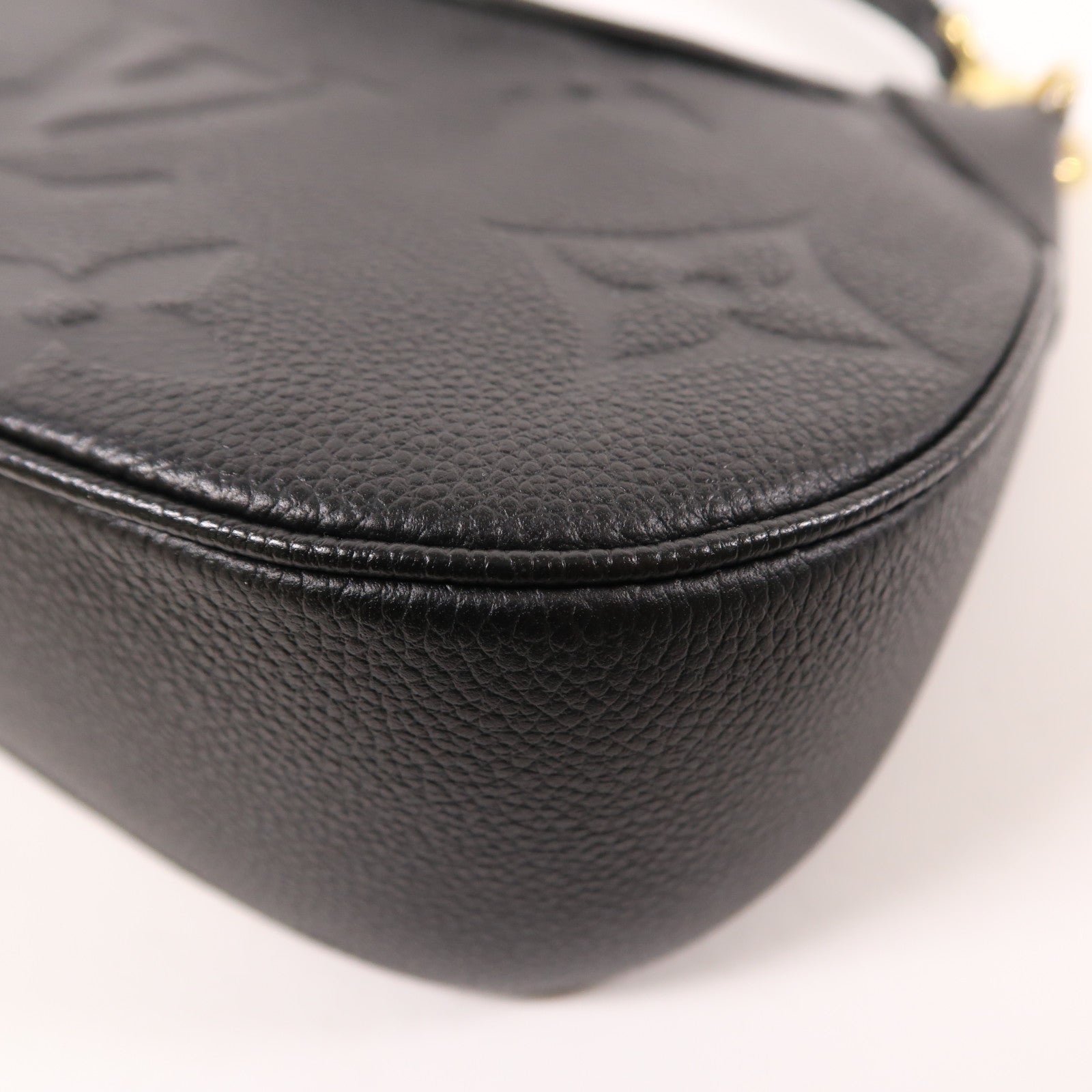LOUIS VUITTON Monogram Empreinte Bagatelle金扣手挽肩背兩用袋