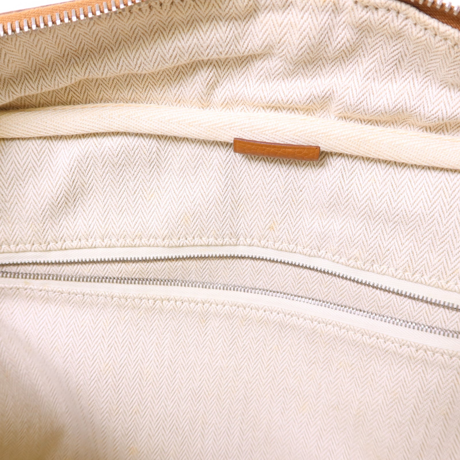 HERMES Clemence皮革Victoria銀扣手挽袋Gold