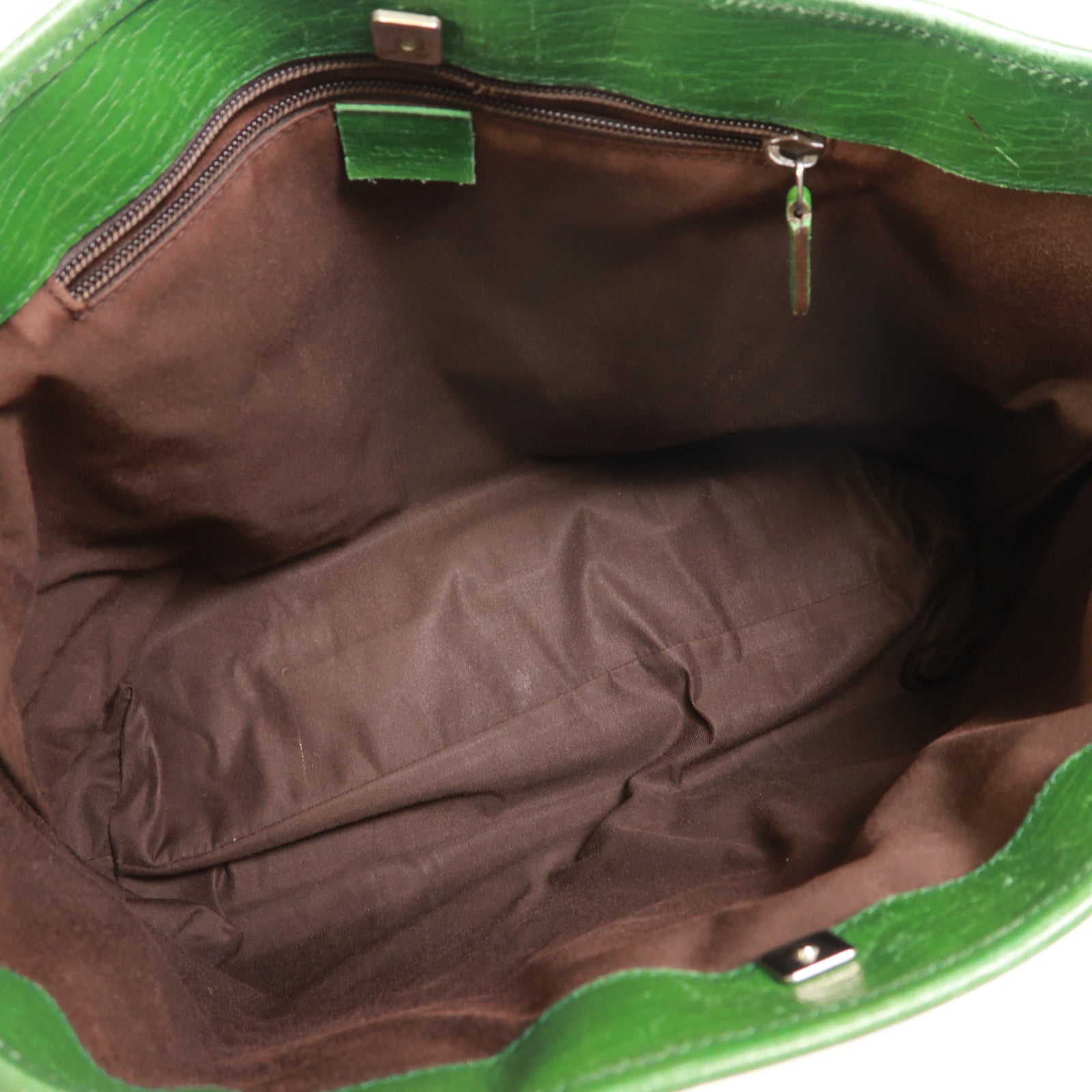 GUCCI 塗層帆布Tote Bag銀扣肩背袋
