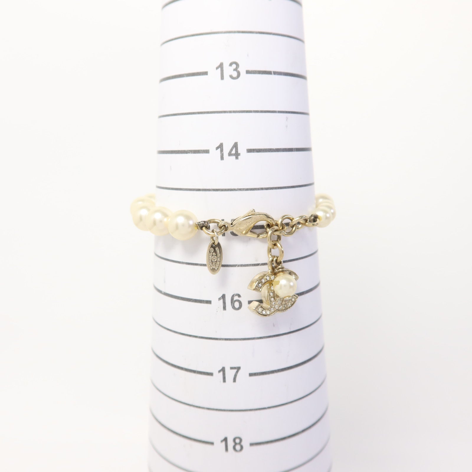 CHANEL 金屬/水晶Bracelet手鏈