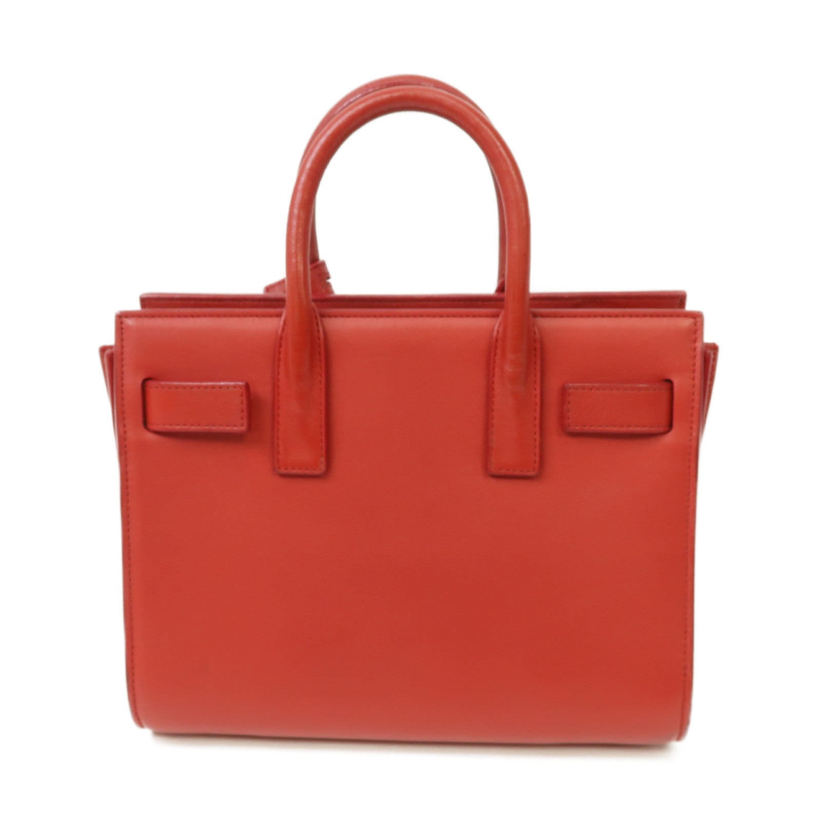 SAINT LAURENT 【激減優惠】牛皮皮革Sac De Jour 2 Way Shoulder Bag金扣手挽肩背兩用袋紅色