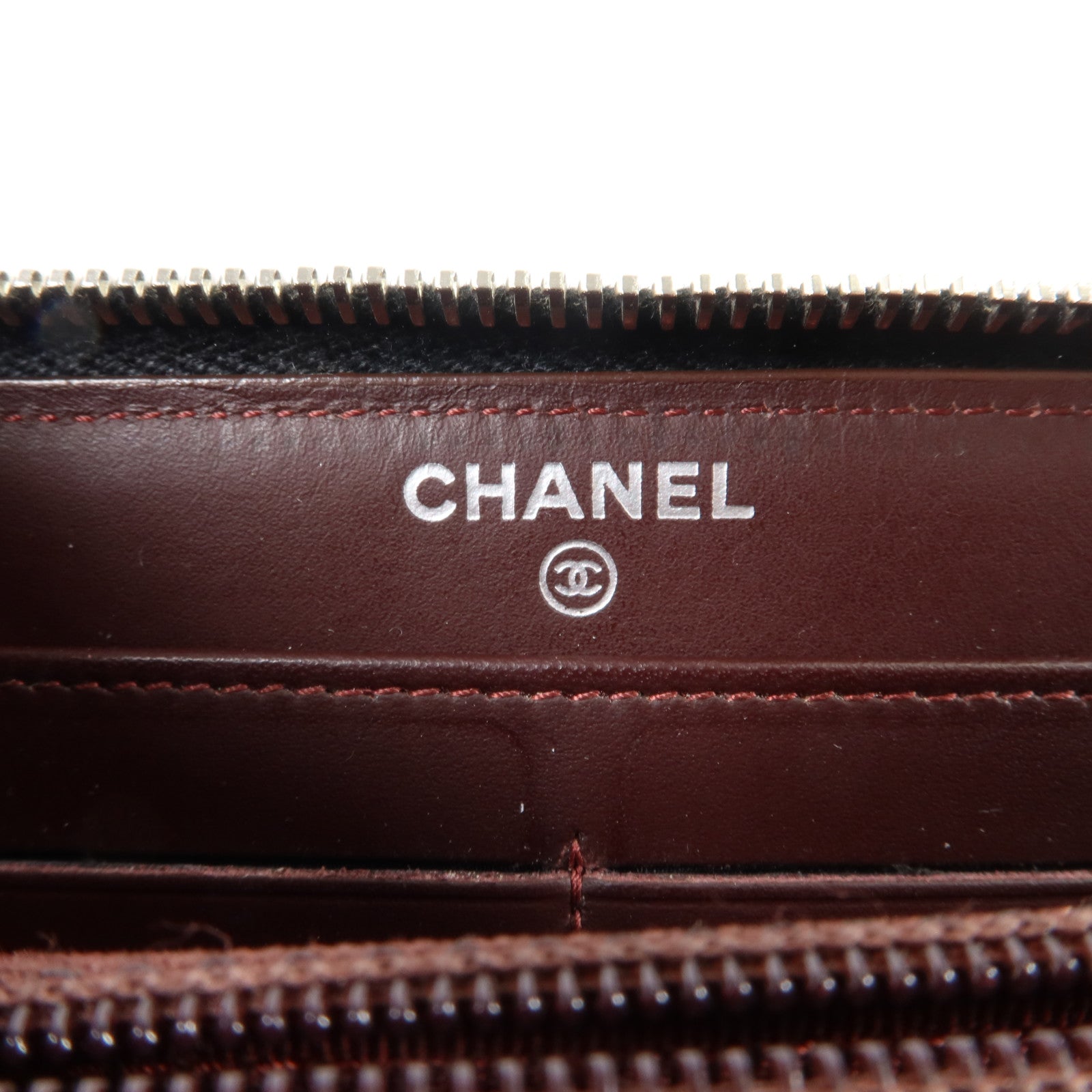 CHANEL 牛皮皮革Classic Long Zipped Wallet銀扣長錢包