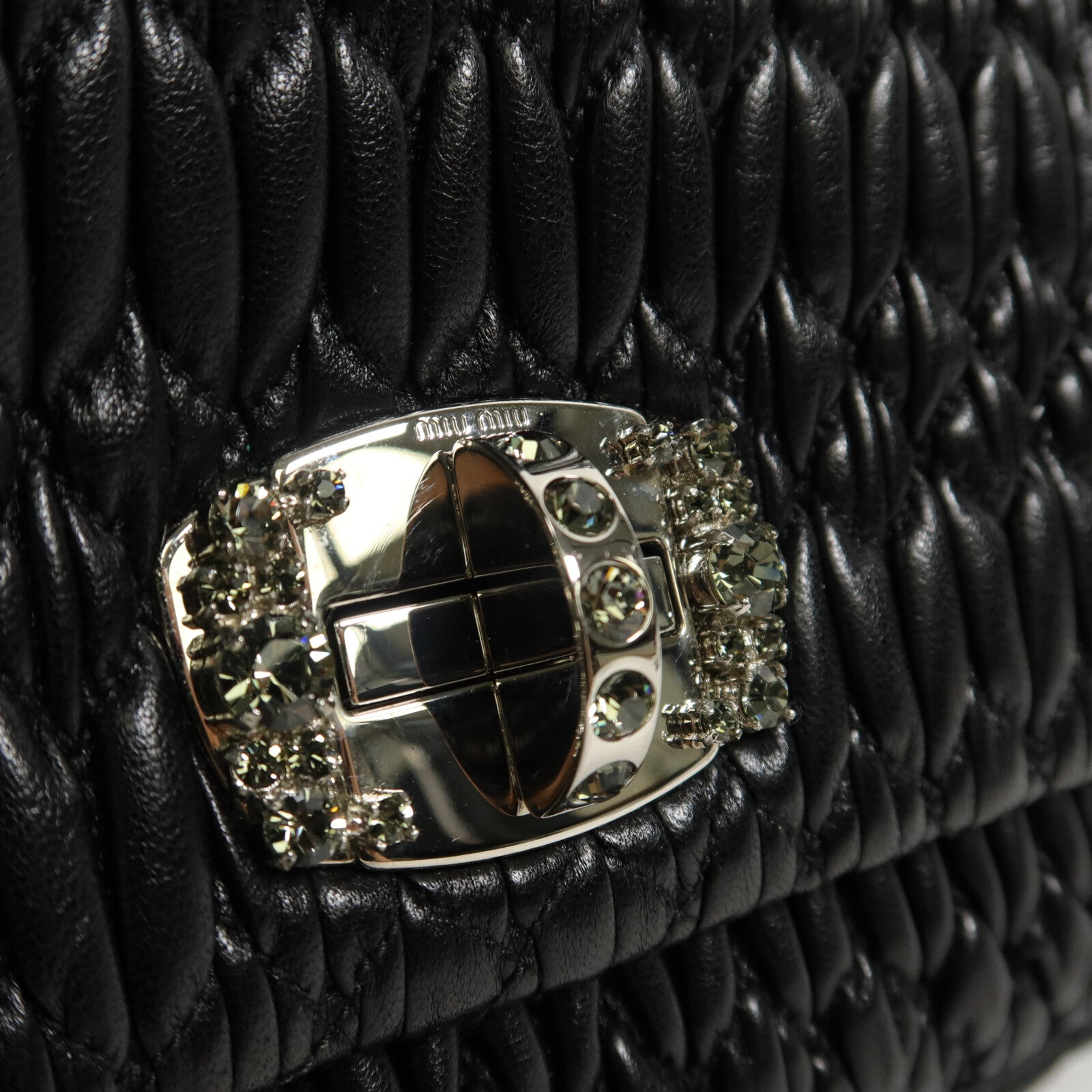 Miu Miu 羊皮皮革Shoulder Bag鏈帶肩背袋