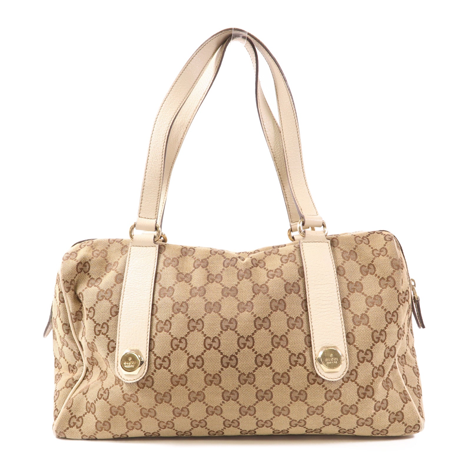 GUCCI 帆布Shoulder Bag金扣肩背袋