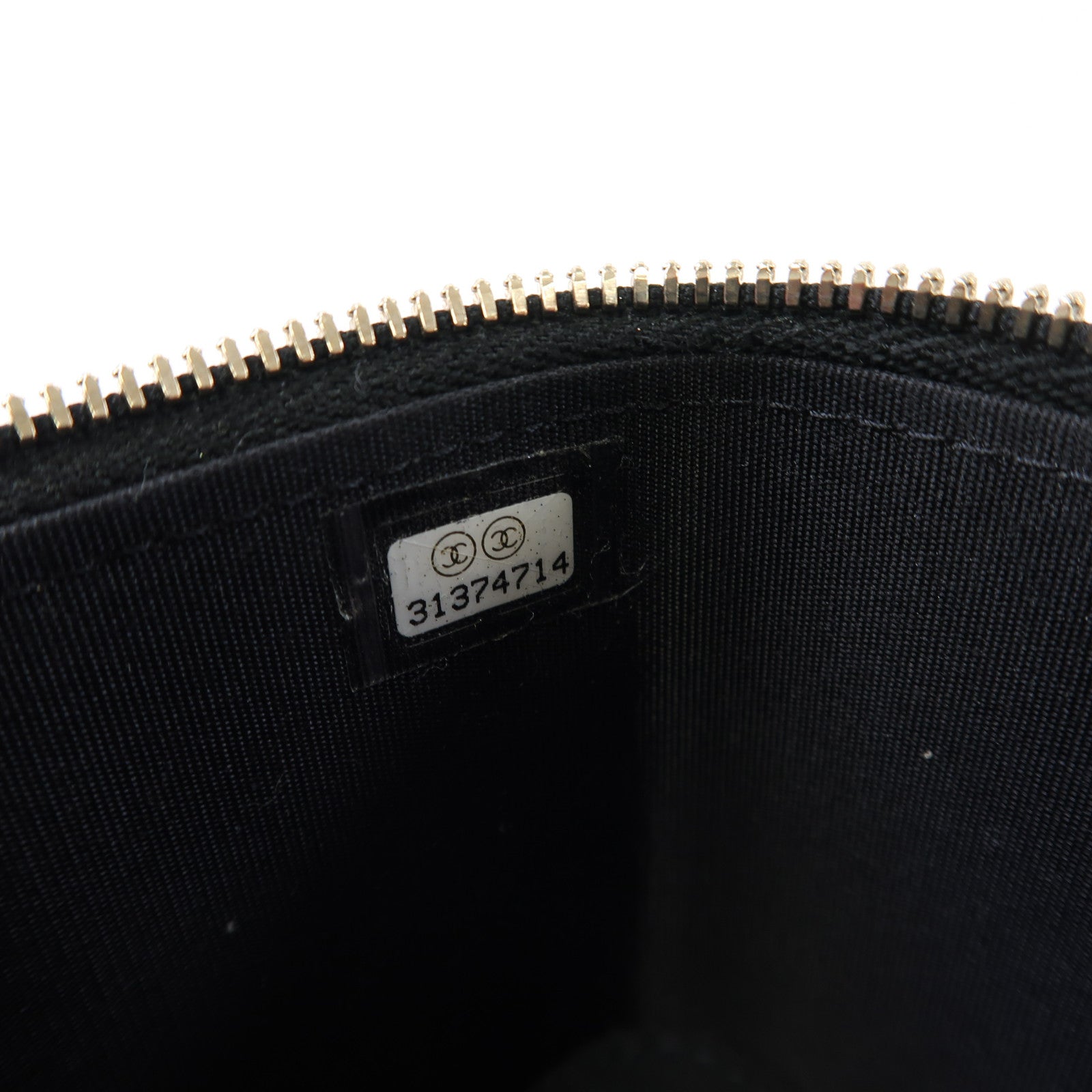 CHANEL 菱格羊皮皮革Vanity Case金扣鏈帶肩背袋黑色