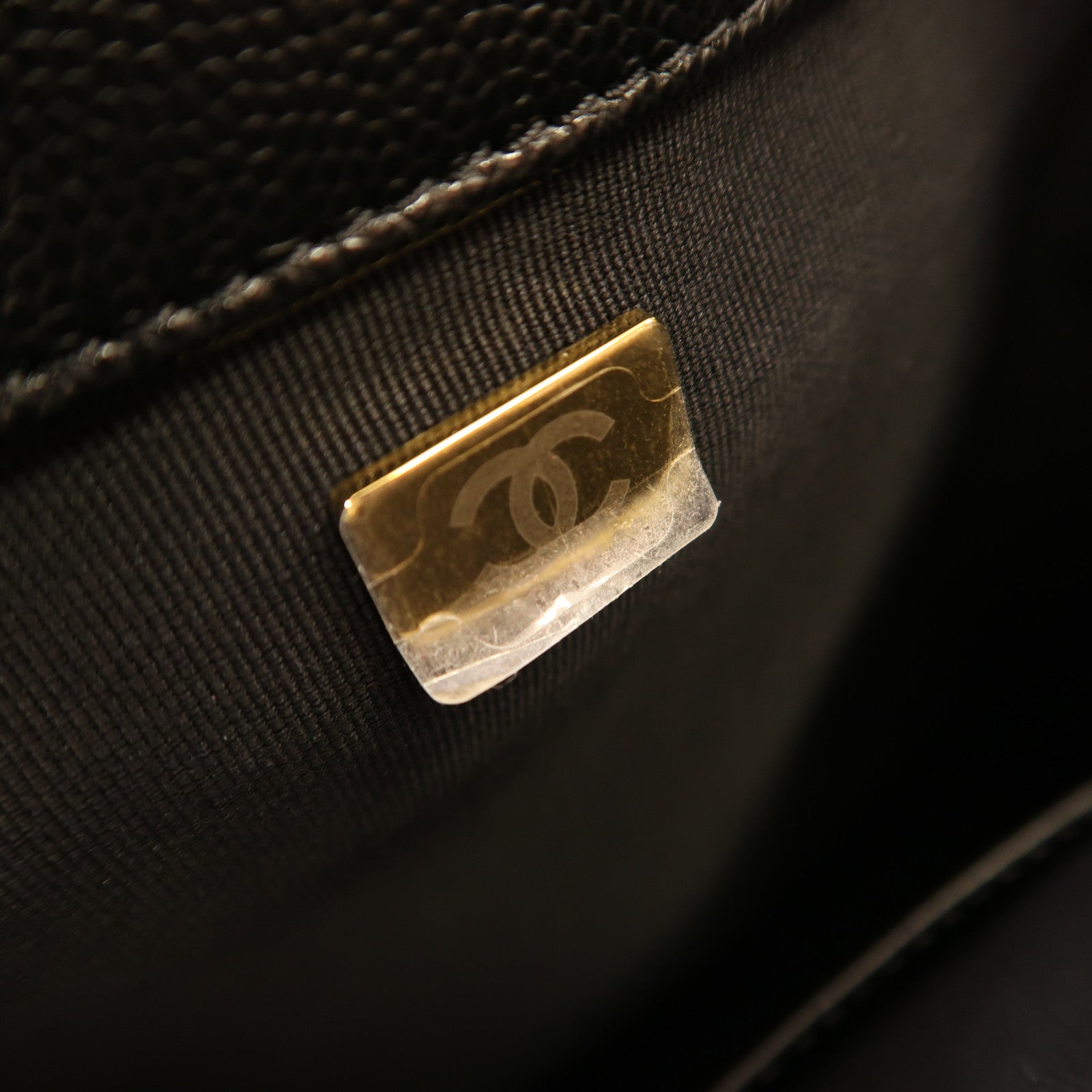 CHANEL 牛皮皮革Backpack金扣背包