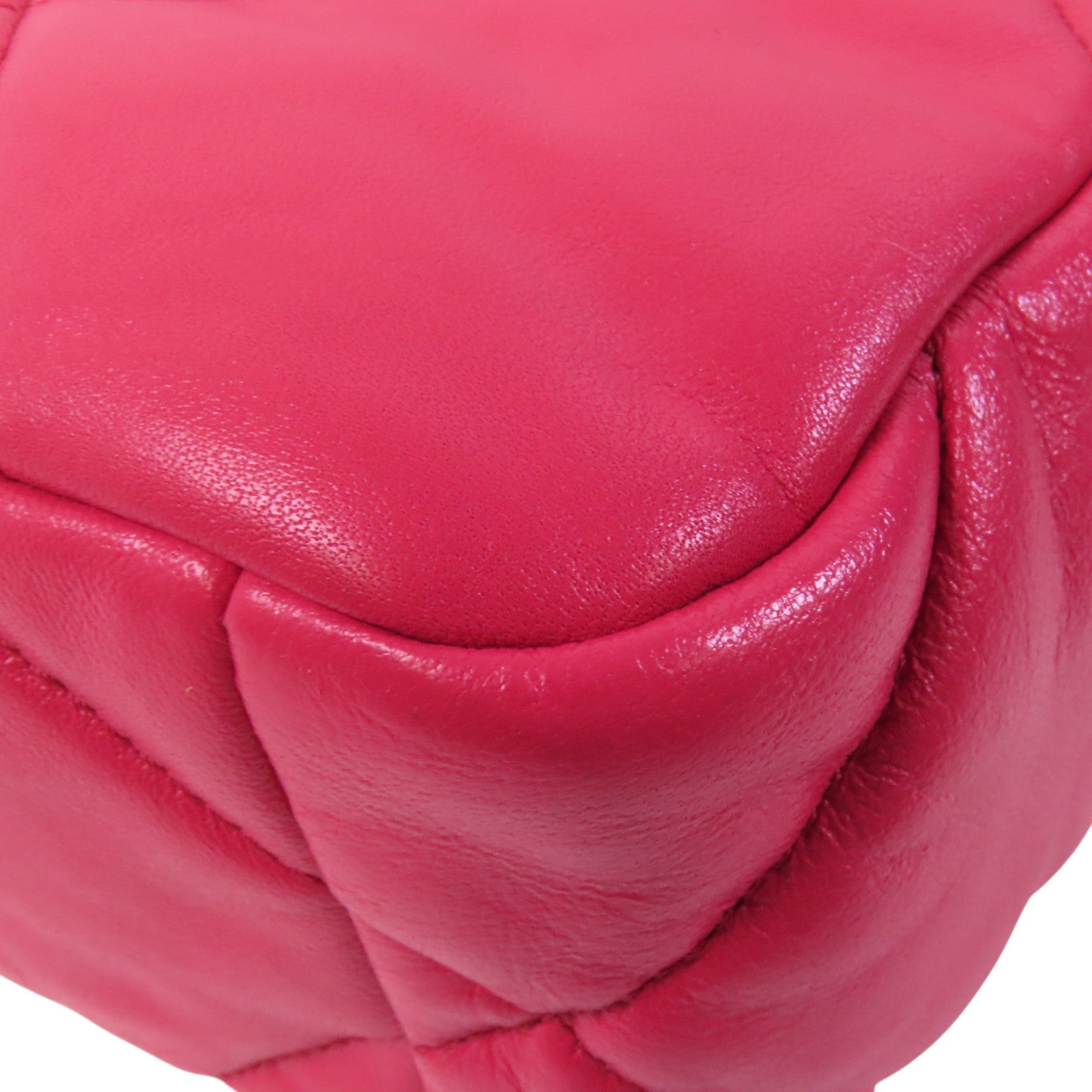 CHANEL 羊皮皮革C19金扣鏈帶手挽肩背兩用袋