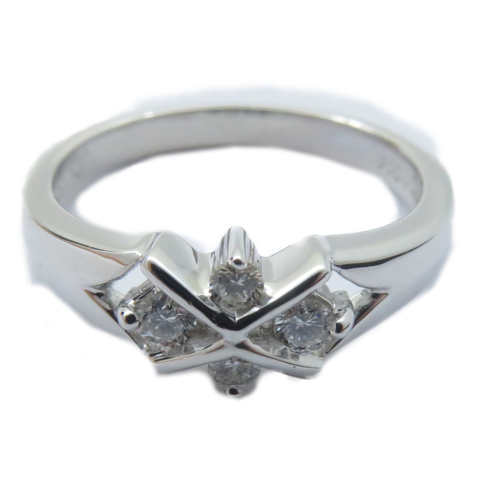 JEWELRY 【激減優惠】18K白金Diamond Ring 0.14ct鑽石戒指US#5.25