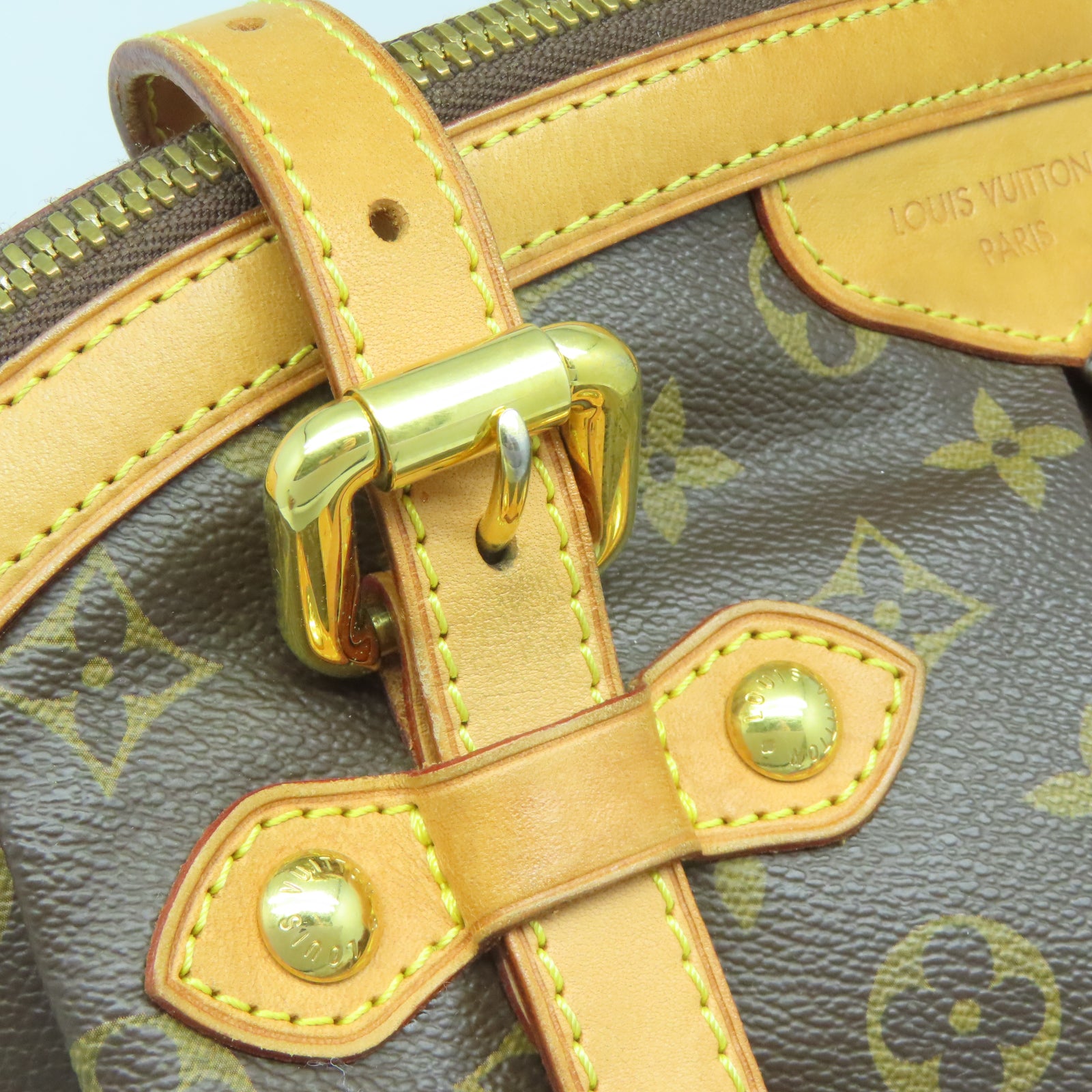 LOUIS VUITTON 【清倉大減價】Monogram Tivoli GM金扣肩背袋啡色