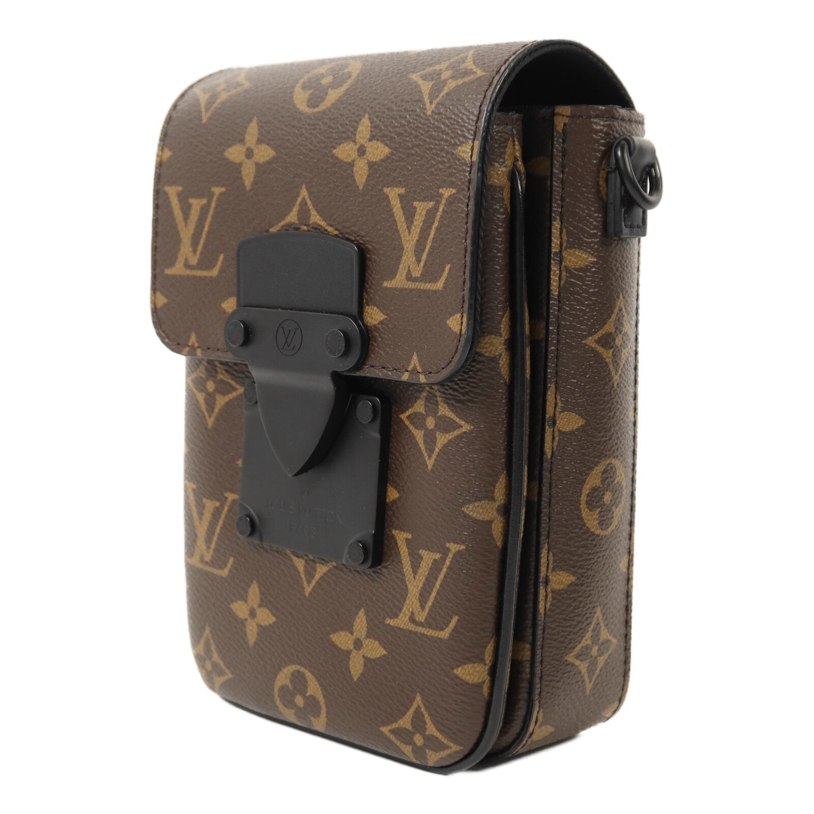 LOUIS VUITTON Monogram Macassar S-Lock肩背袋