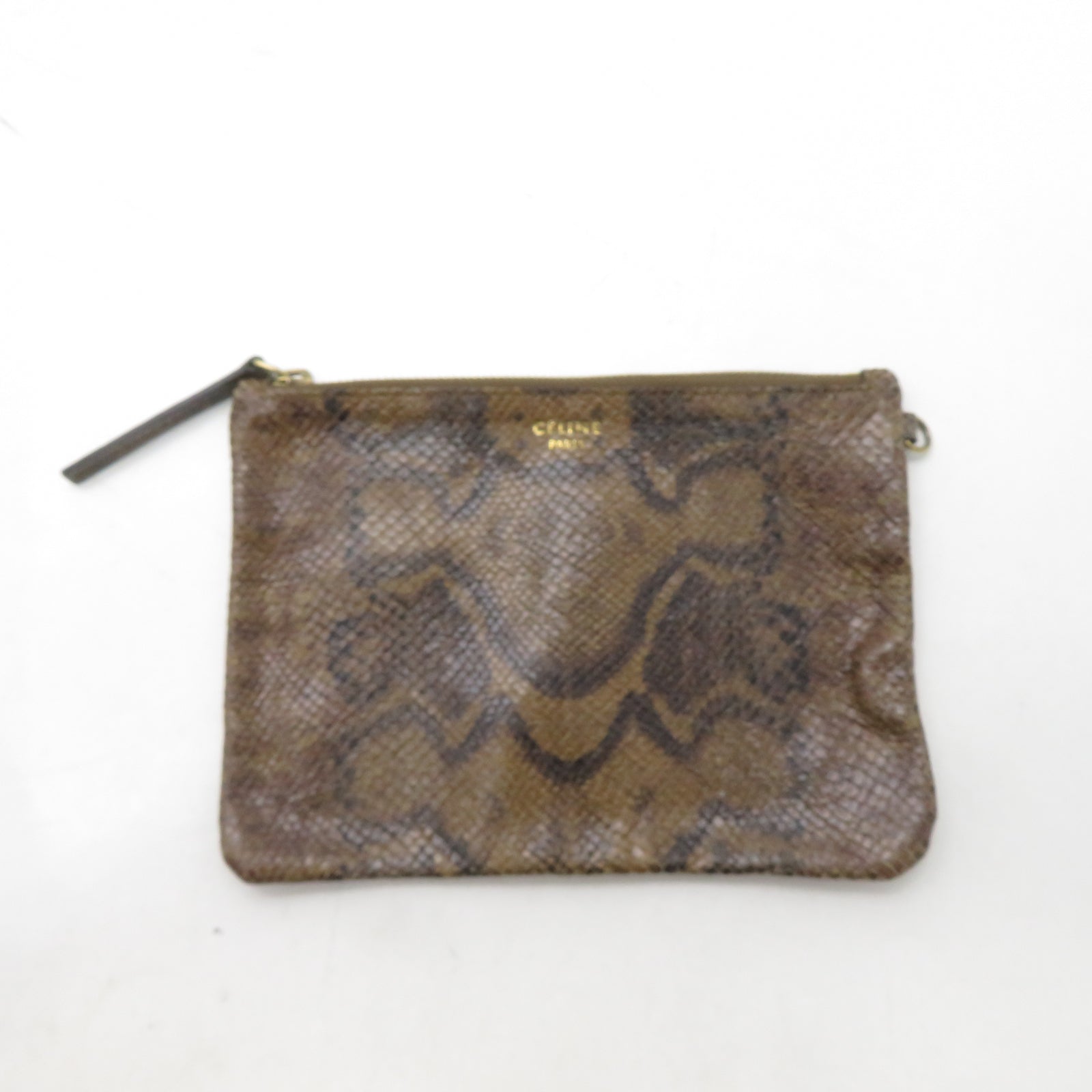 CELINE 【激減優惠】蛇皮皮革/羊皮皮革Cabas Hobo肩背袋黑色/啡色