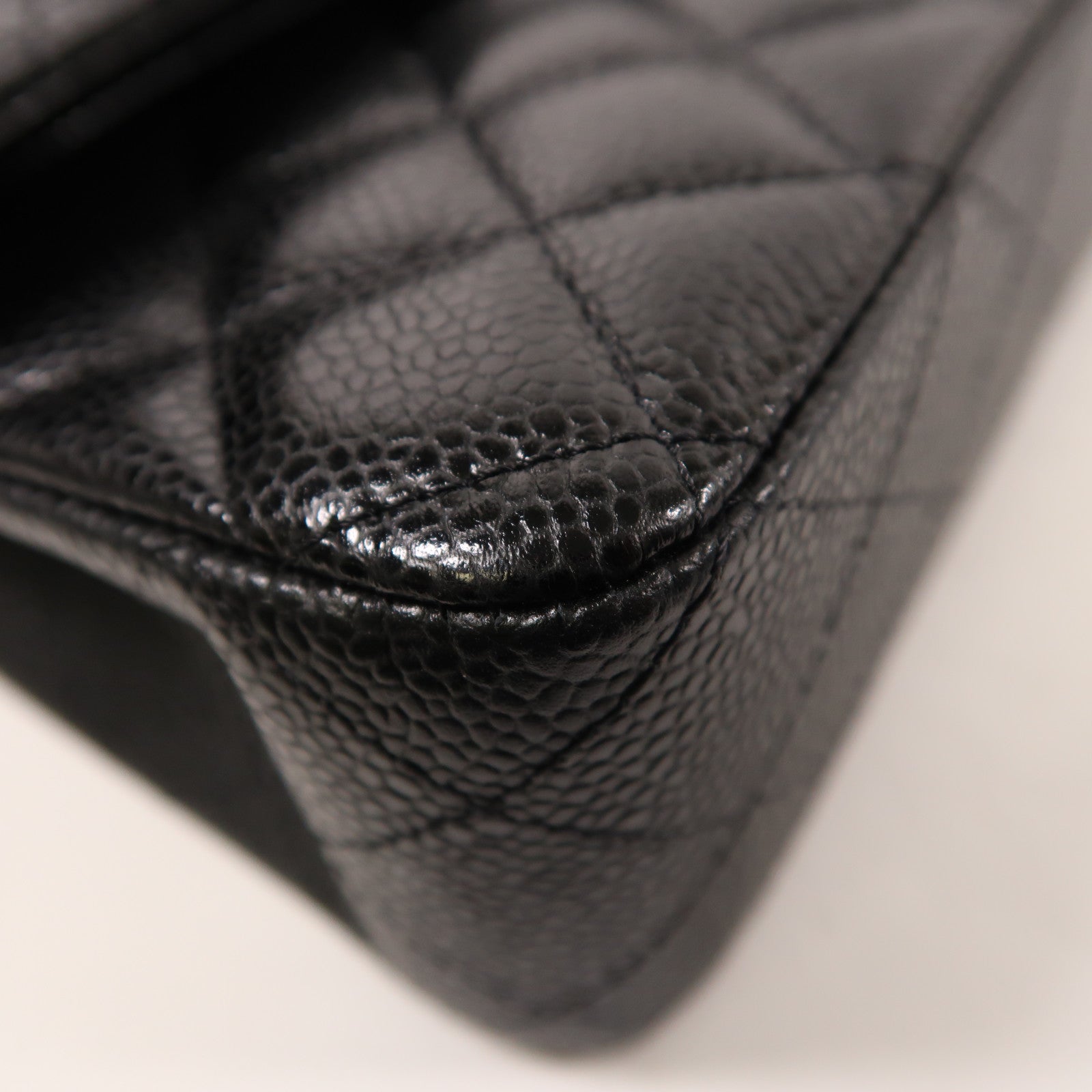 CHANEL 牛皮皮革Classic 25銀扣鏈帶肩背袋