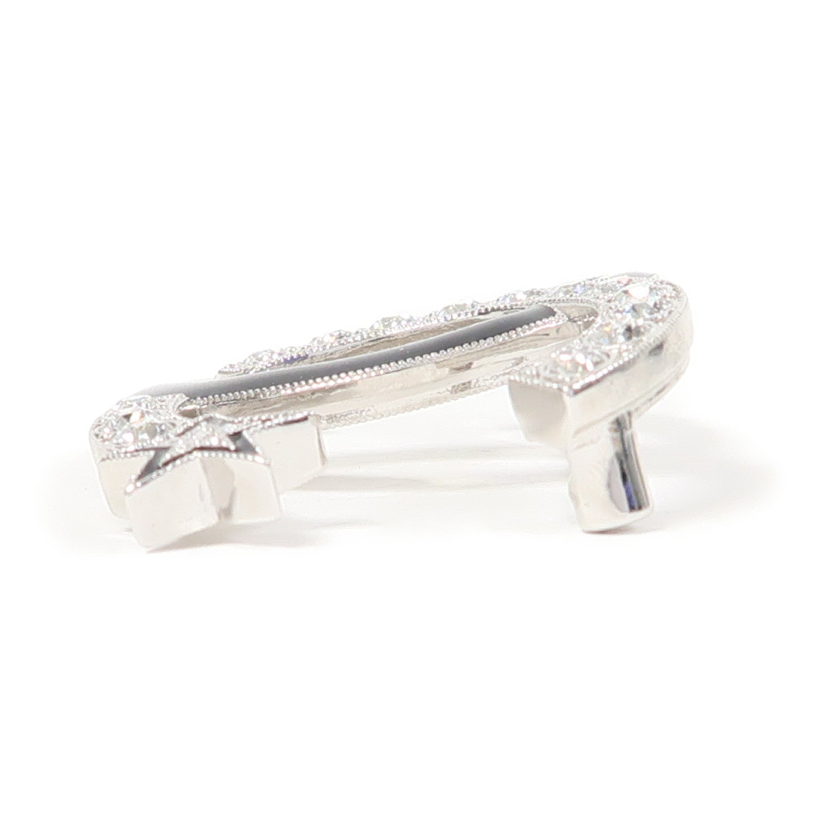 CHANEL 金屬Brooch胸針銀色/黑色