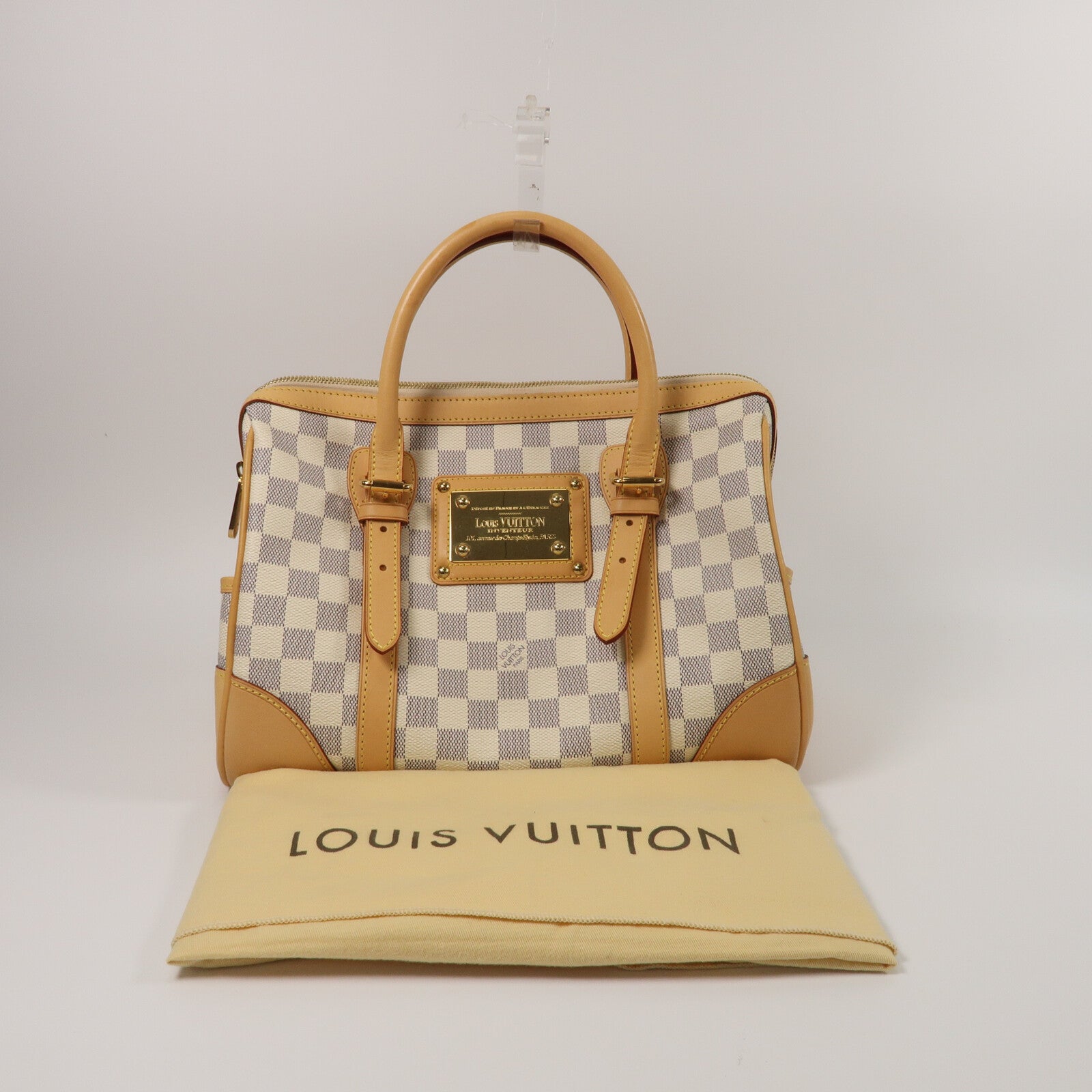 LOUIS VUITTON Damier Azur Berkeley手挽袋