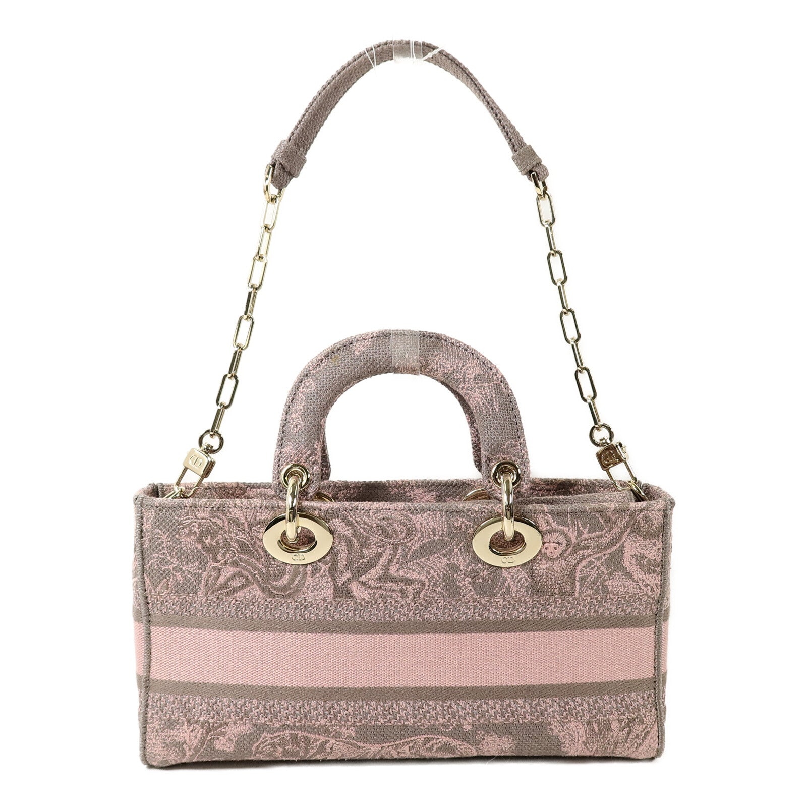 Dior 帆布Lady D-Joy Medium手挽肩背兩用袋